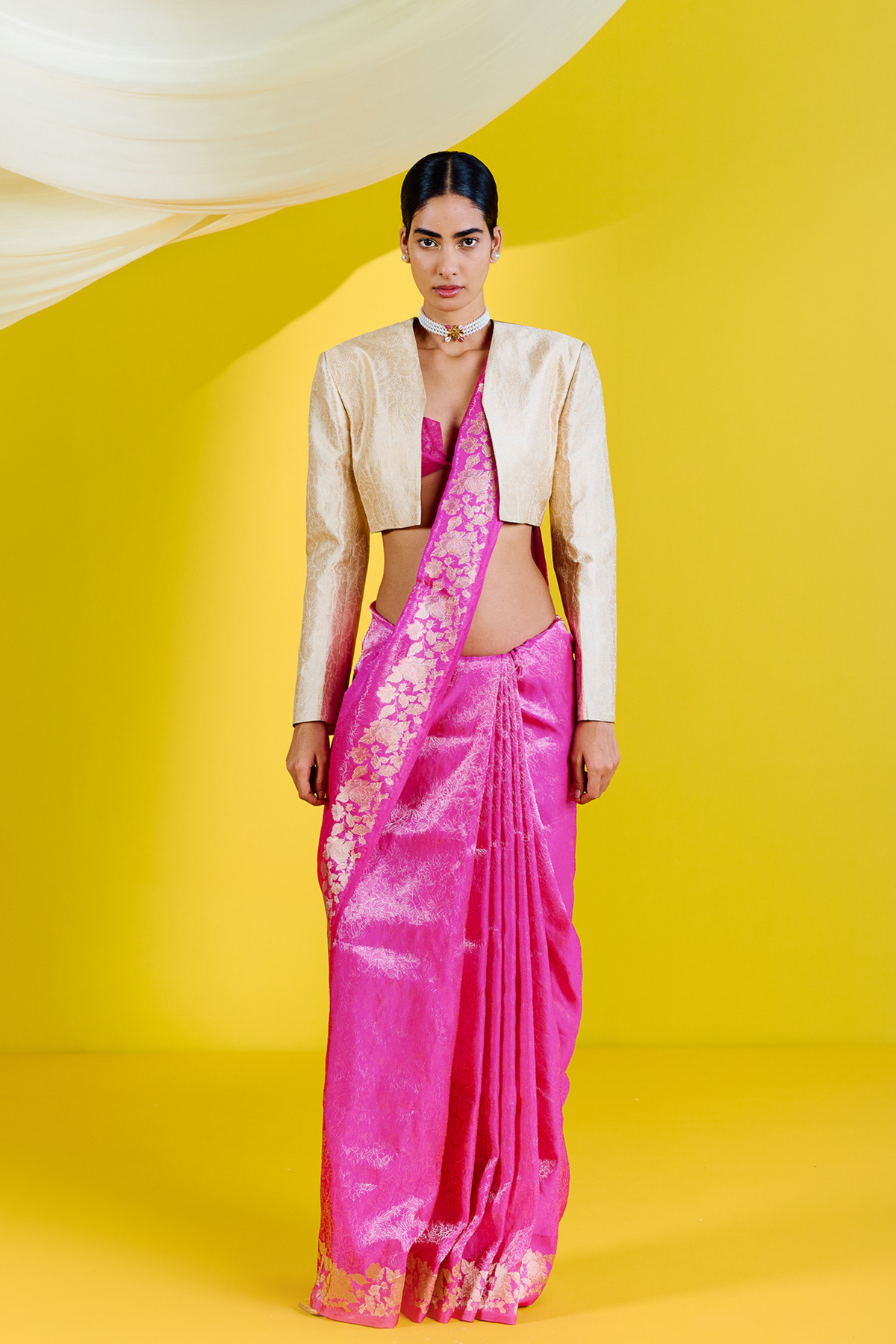 Pink Silk Handwoven Saree