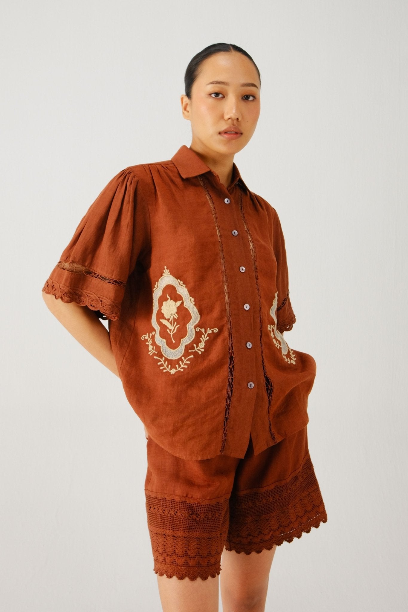 Rust Victorian Set - Cord - Elahe