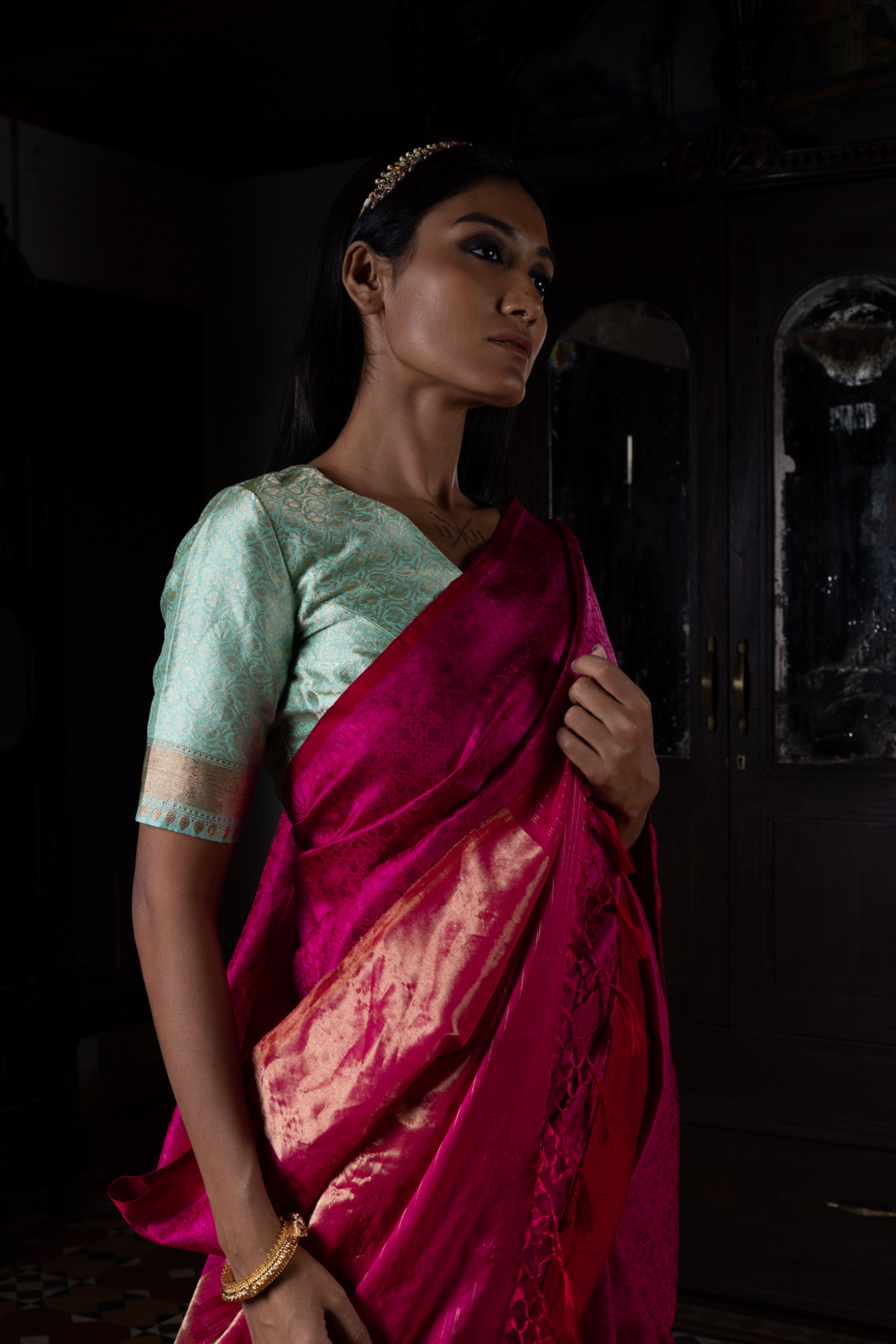 Akriti Rani Tanchoi Benarasi Handloom Sari