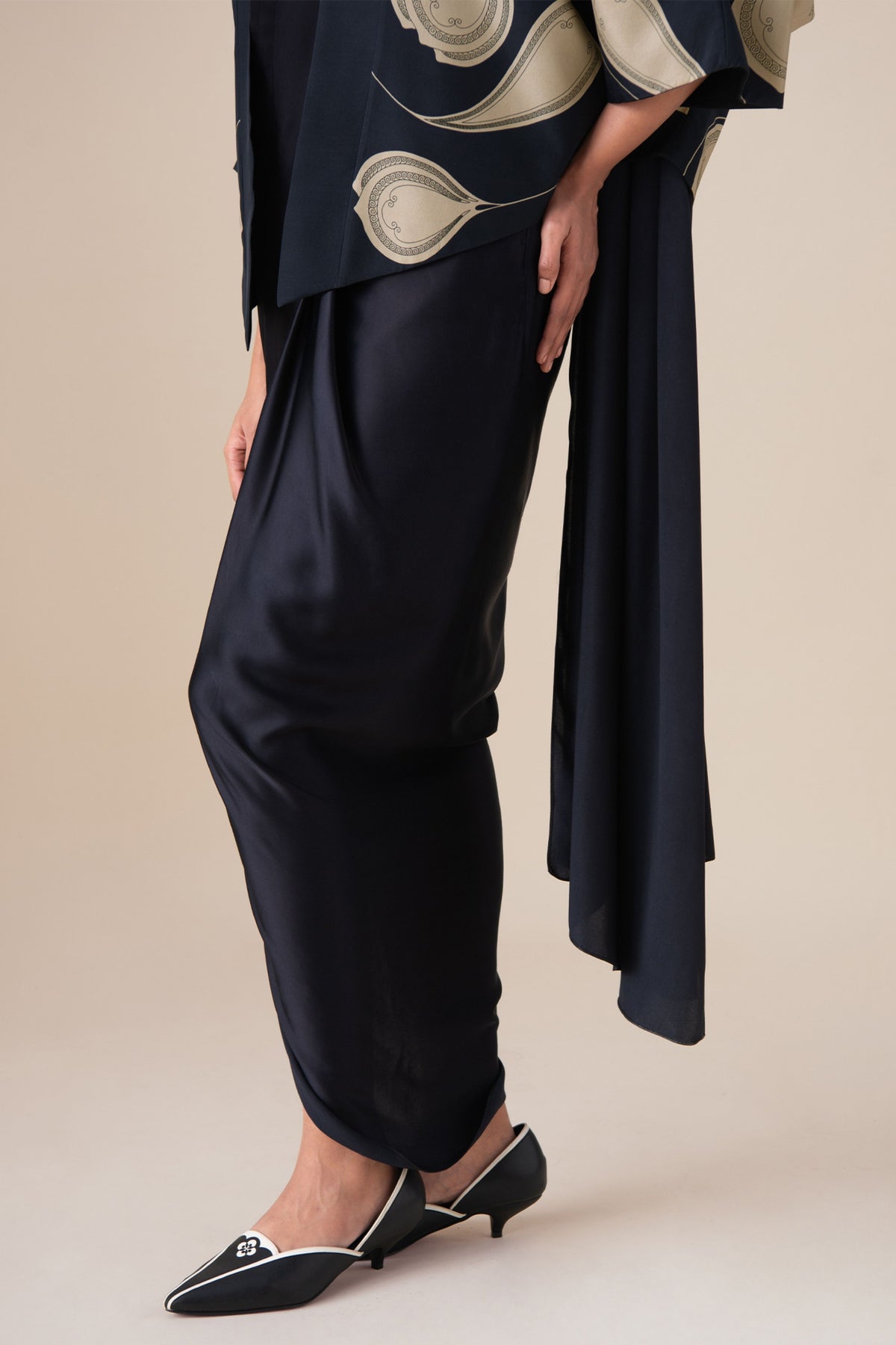 Sidra Draped Saree Set