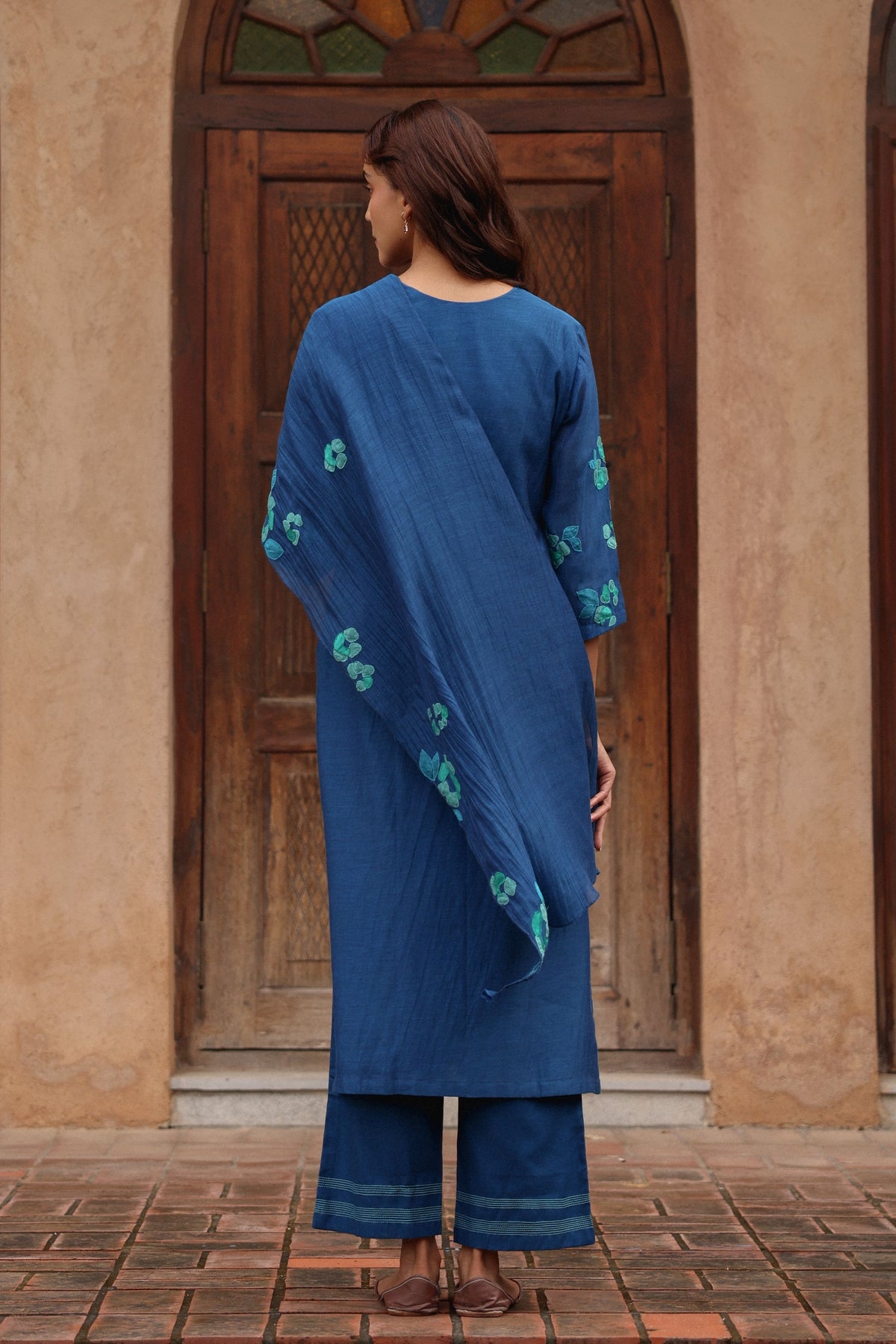 Indigo Bloom Kurta Set