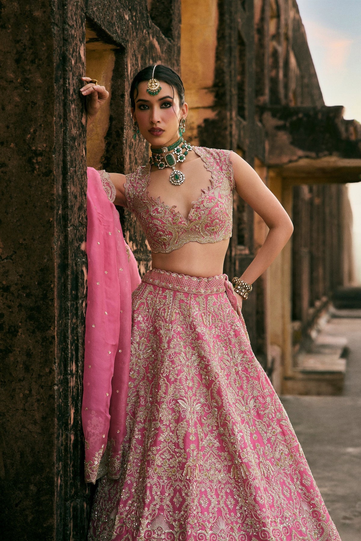 Pink Smiti Lehenga Set