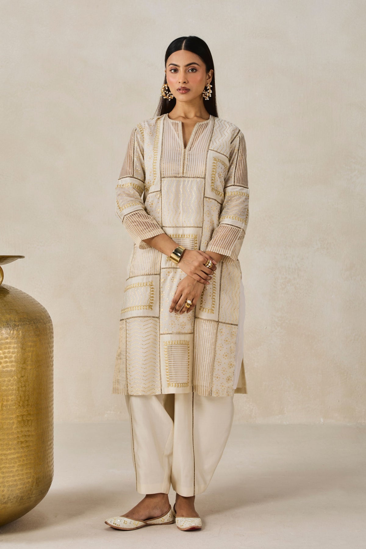 Chanderi Kurta Salwar Set
