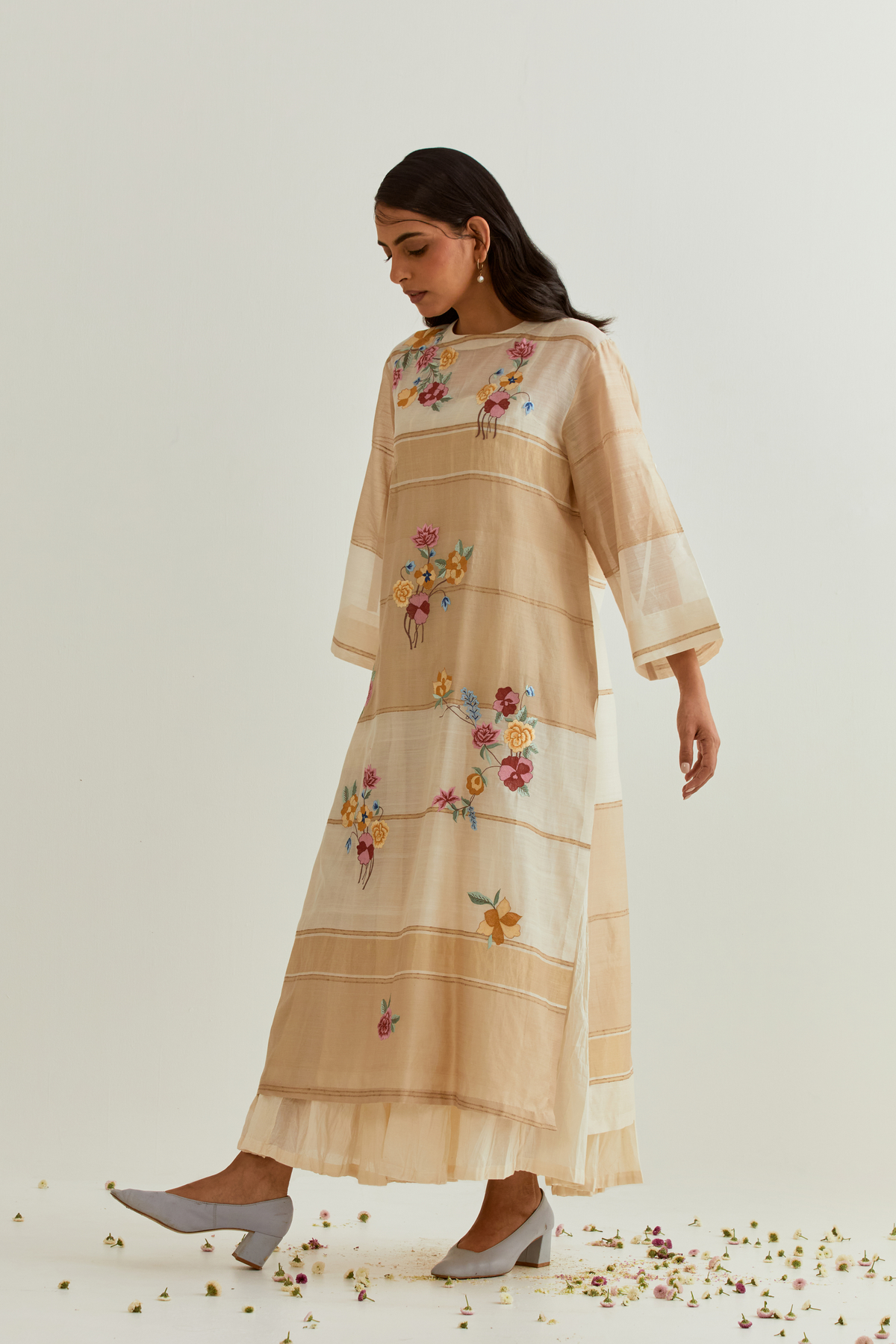 Stripe Ektara Kurta Set