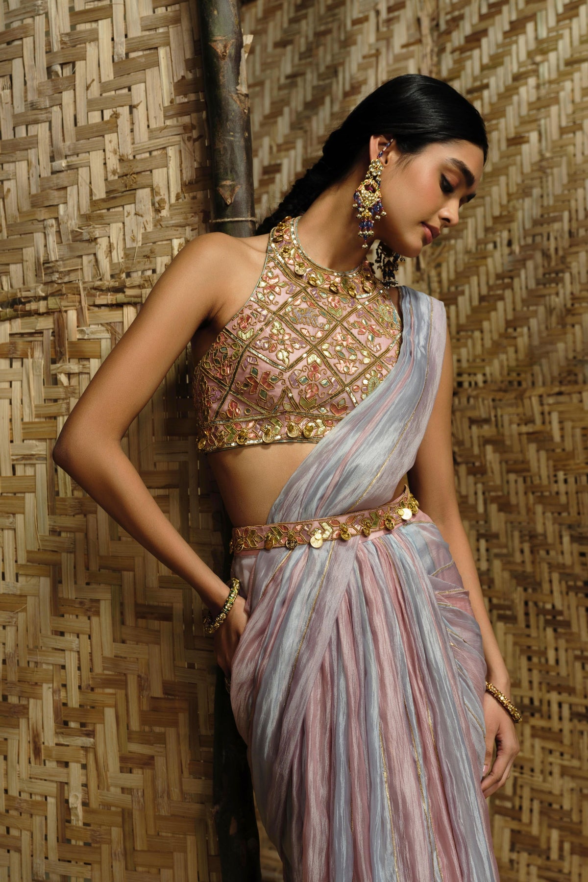 Lishak Draped Saree Set
