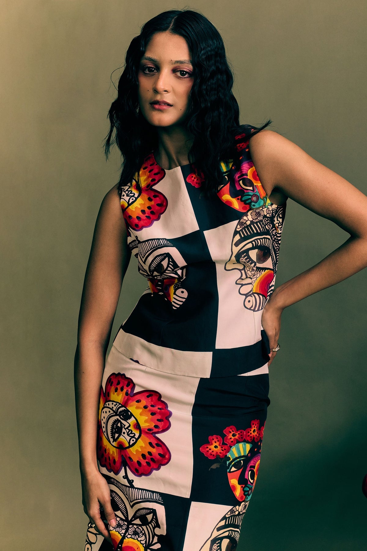 Chess Board Printed Top