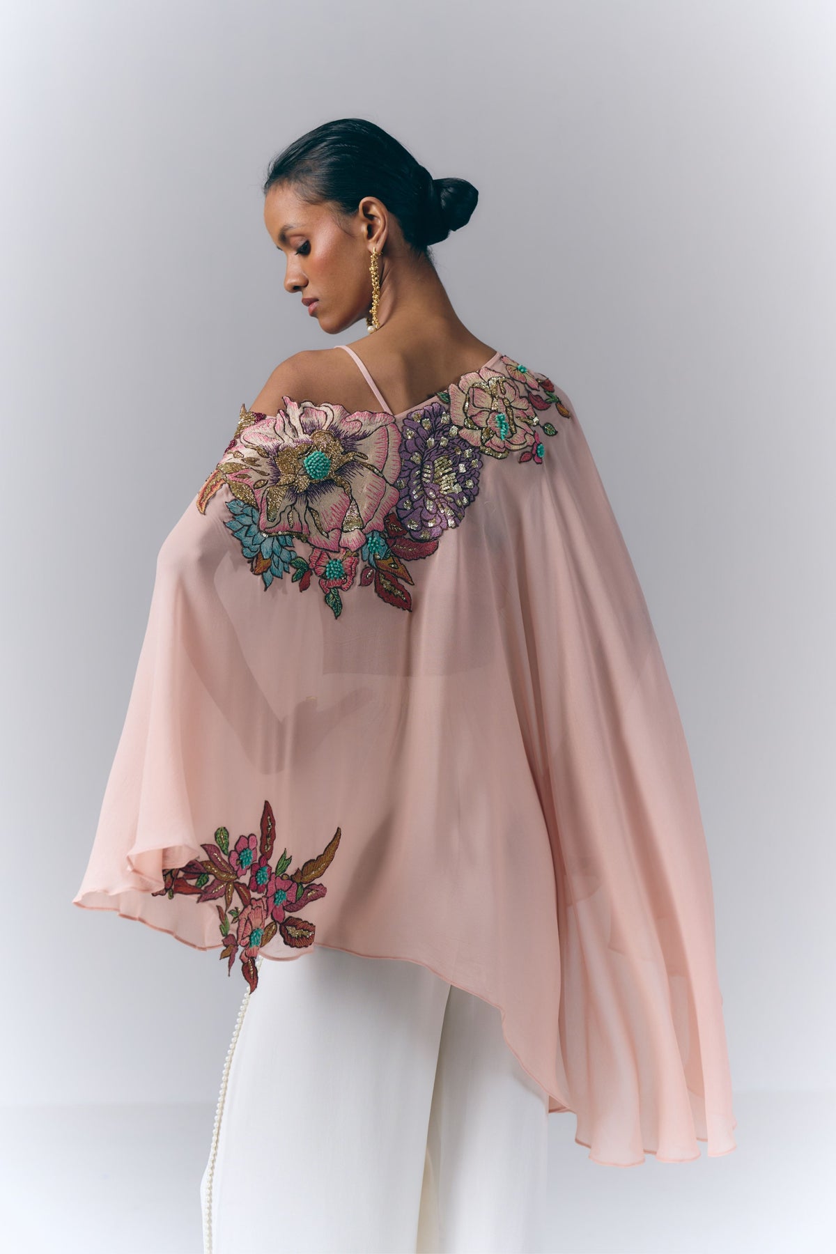 Peach Petal Kaftan Set