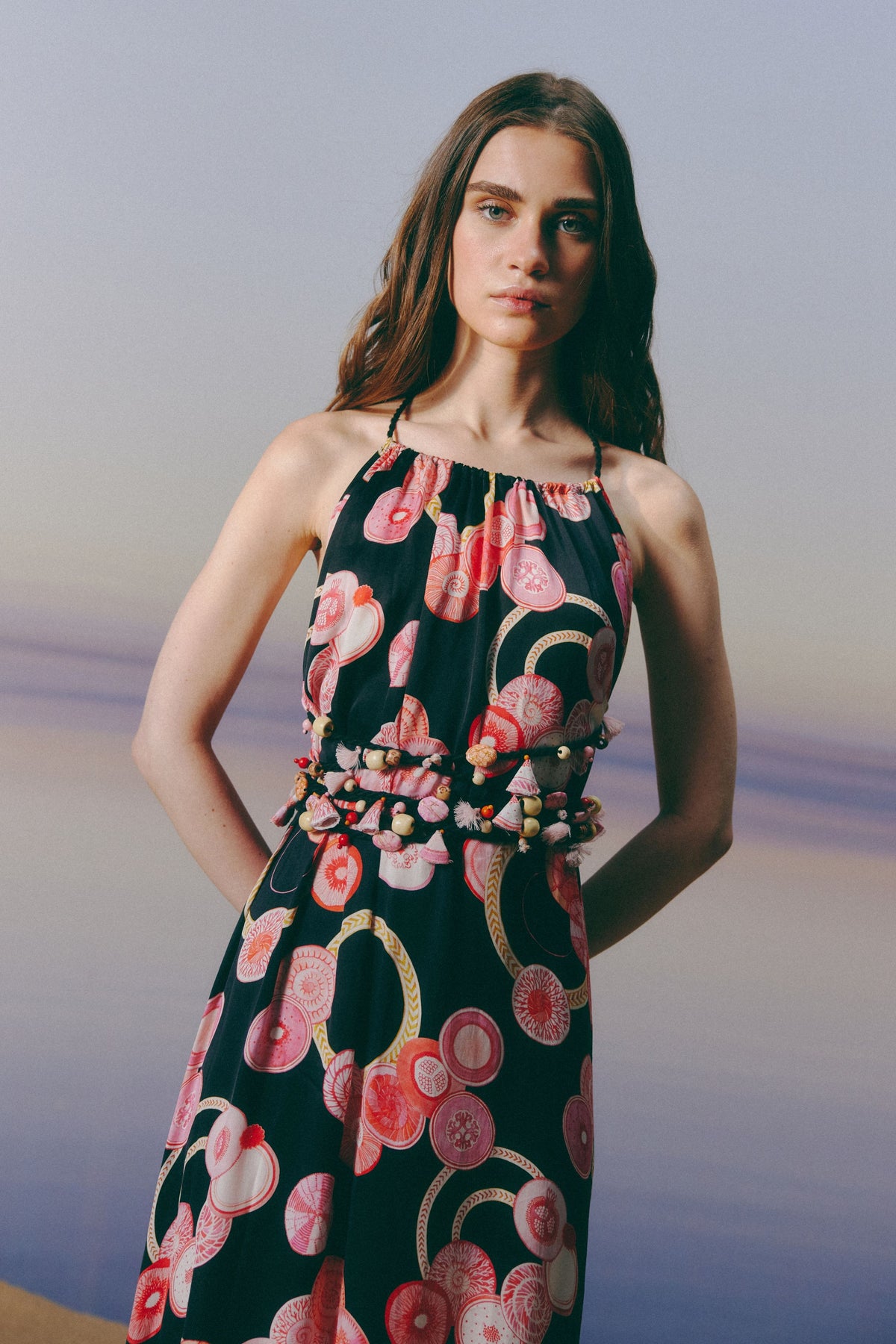 Pomegranate  Maxi Dress