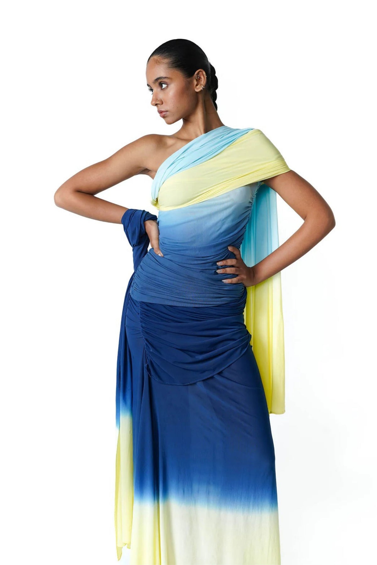 Blue Hues Saree Dress