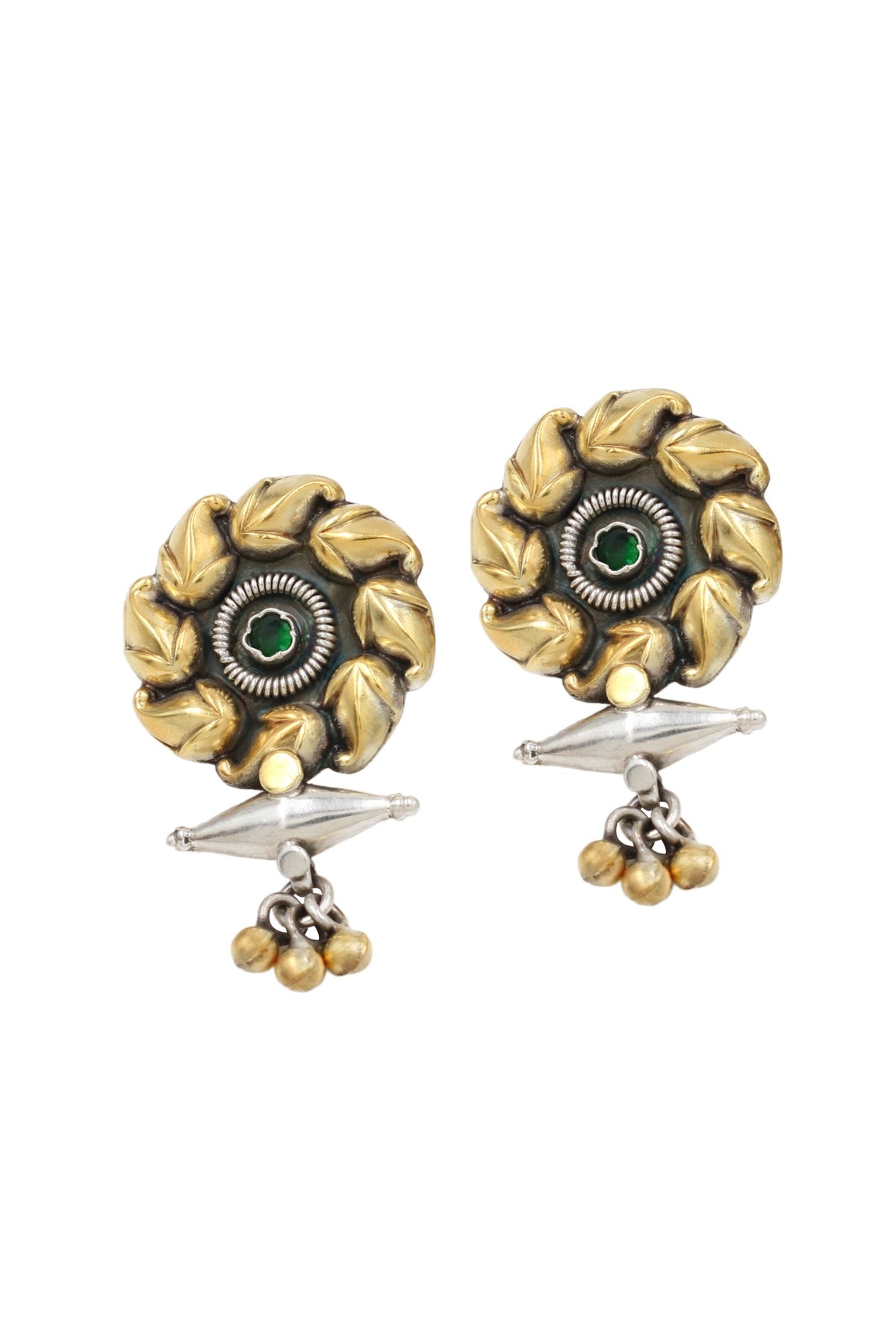 Silver Handcrafted Earrings in Gold