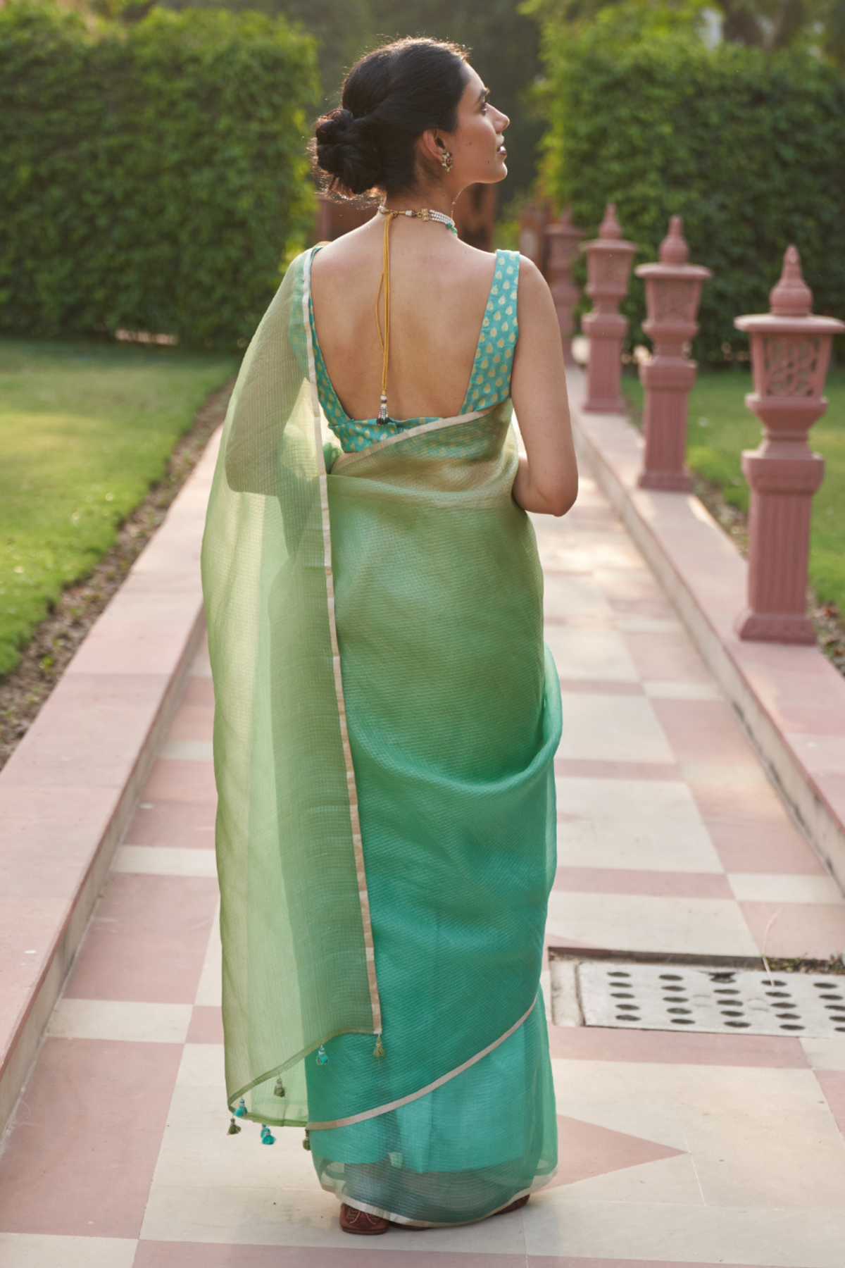 Urmi Green Saree