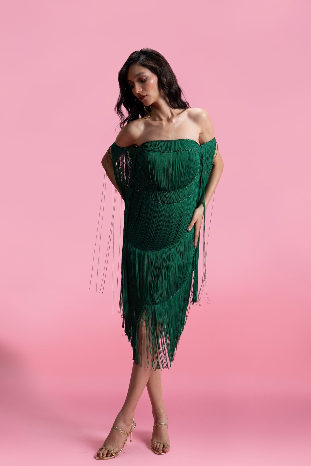 Crystal Fringe Dress