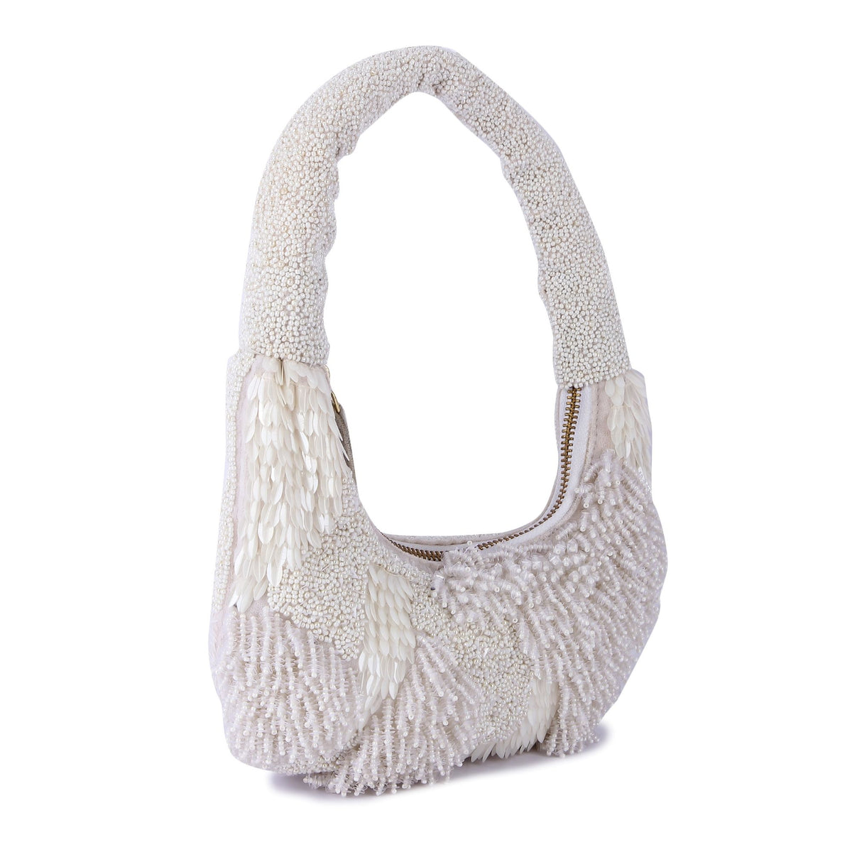 White Indo-western Purse