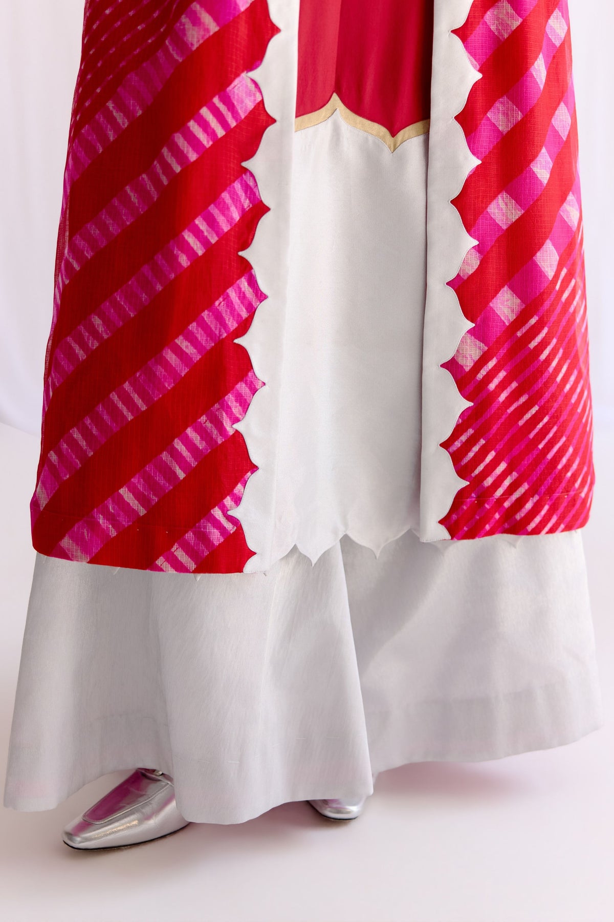 Bandani Jaigarh Kurta With Sharara Pants