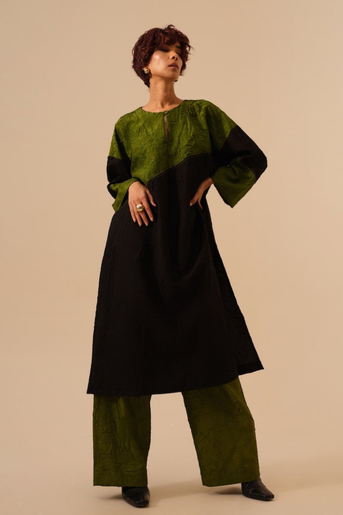 Jade Green Petal Pants