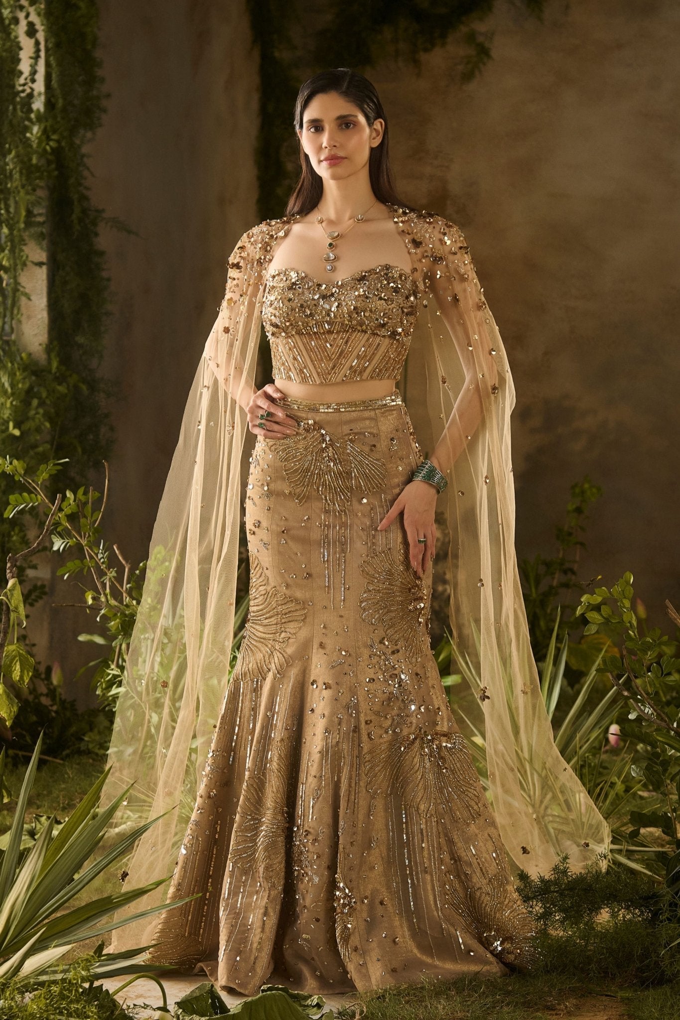 Lustre Cape Set - Parul Gandhi - Elahe