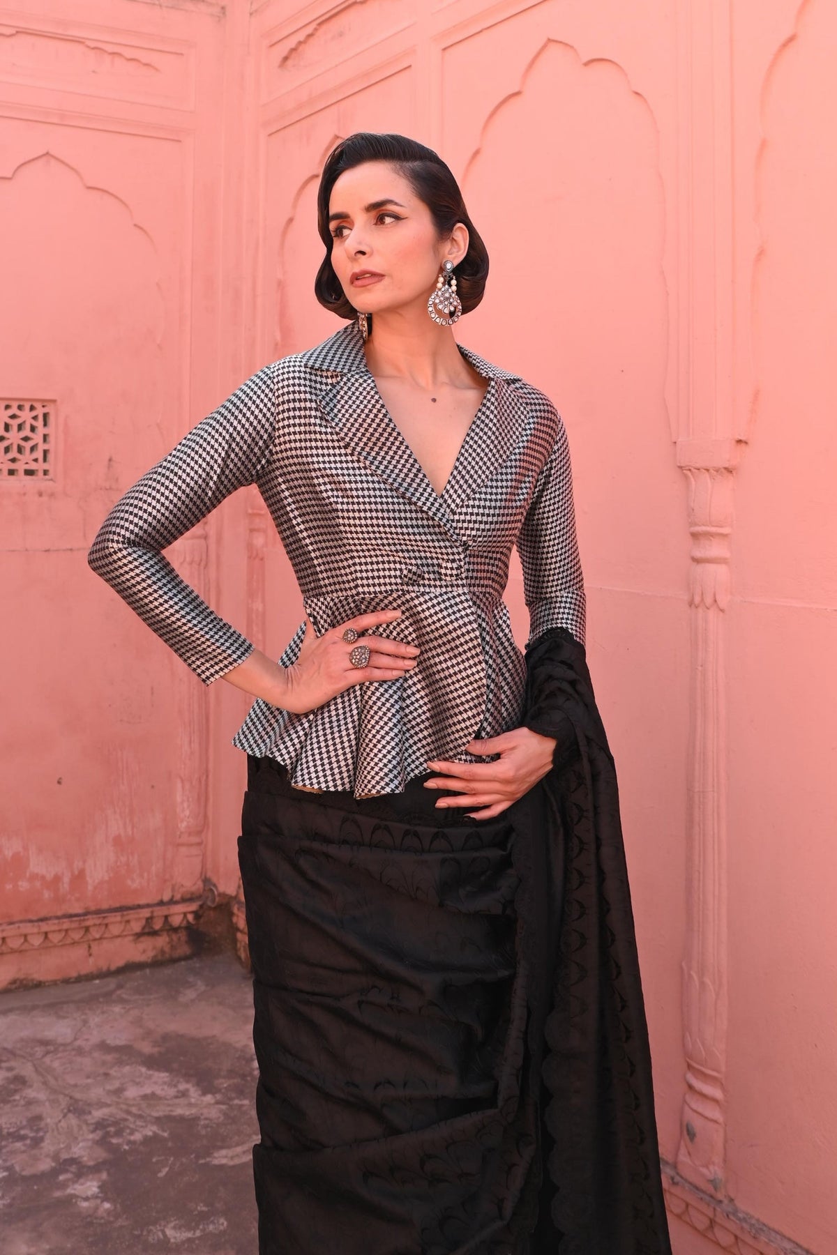 Tanchoi Technique Saree
