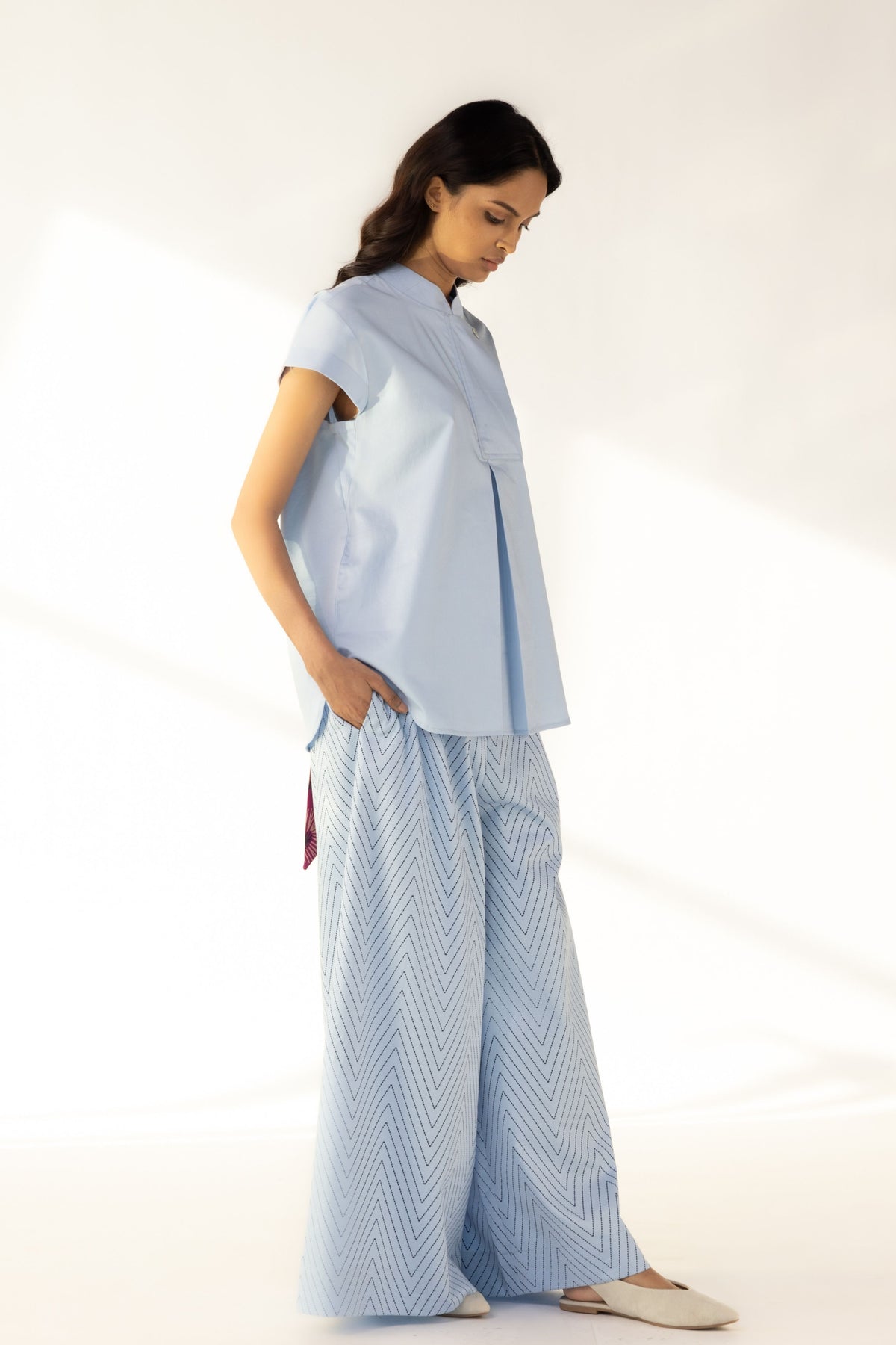 Chevron Blue Pants