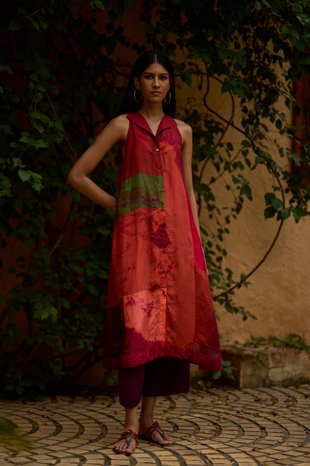 Halter - Neck Tunic Set