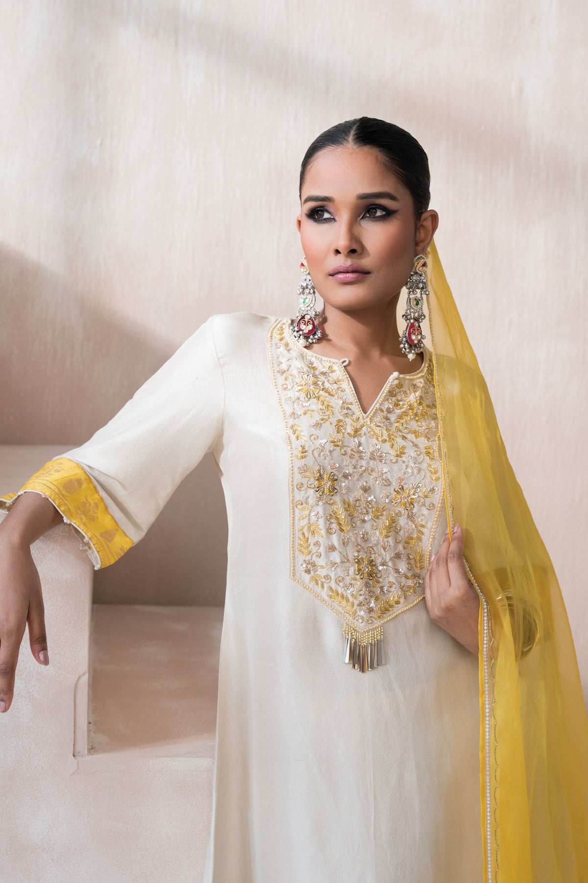 High Low Kurta Set