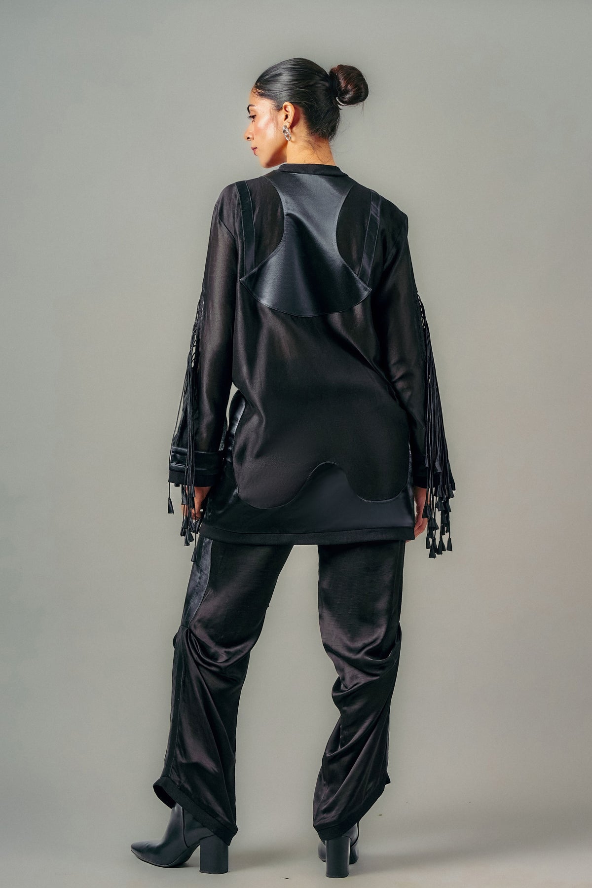 Cut-Out Tassels Jacket Set