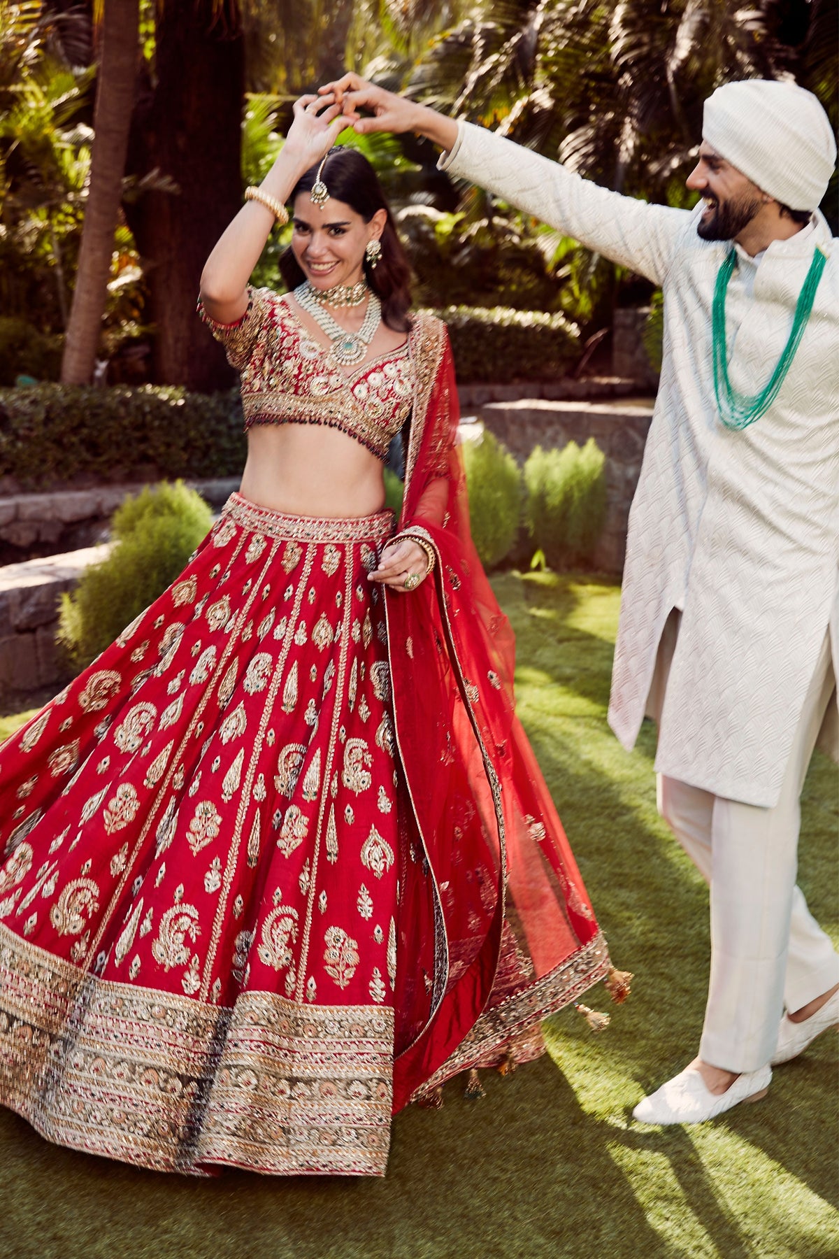 Naima Red Lehenga Set