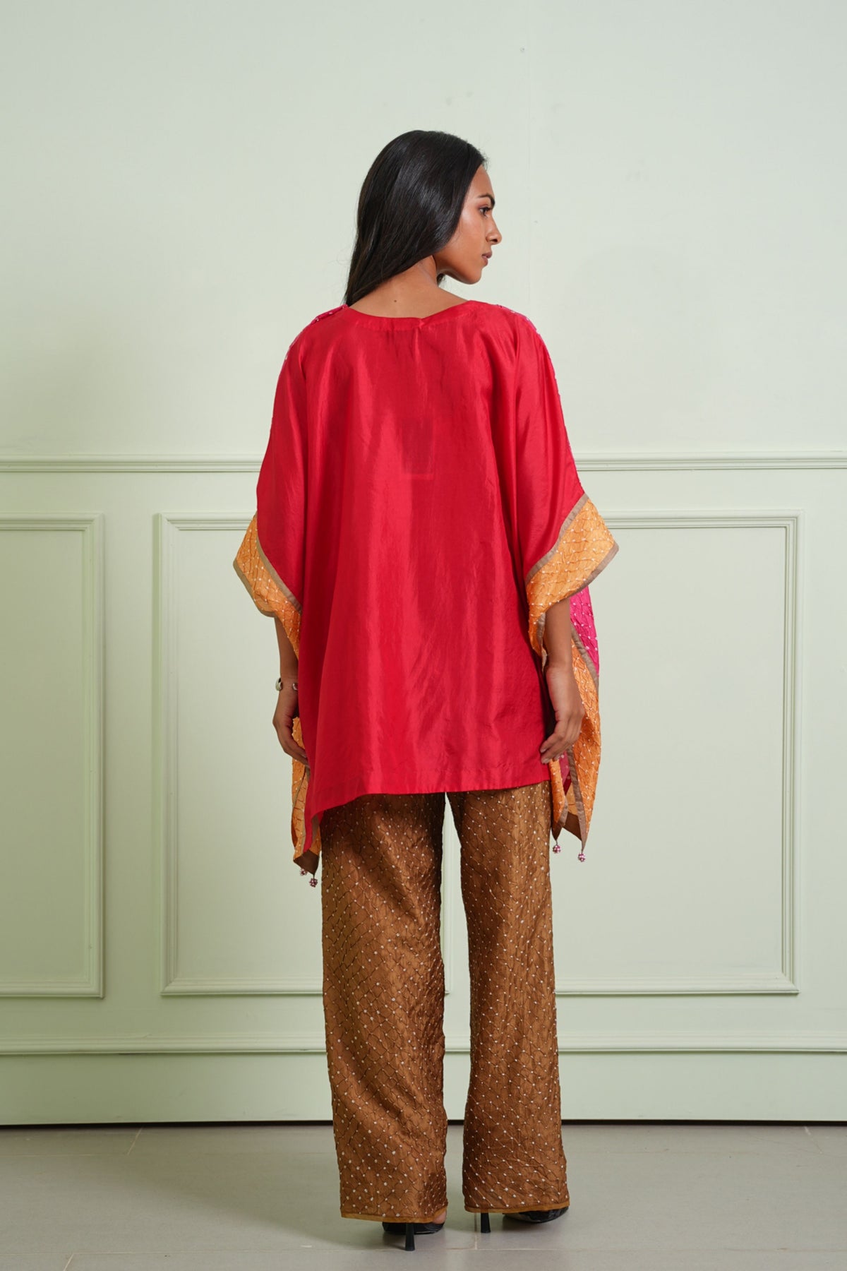 Mocha Bandhani Pants