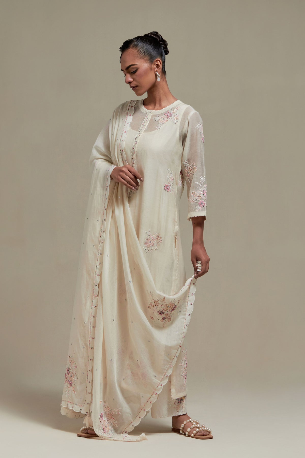 Pink Cotton Dupatta