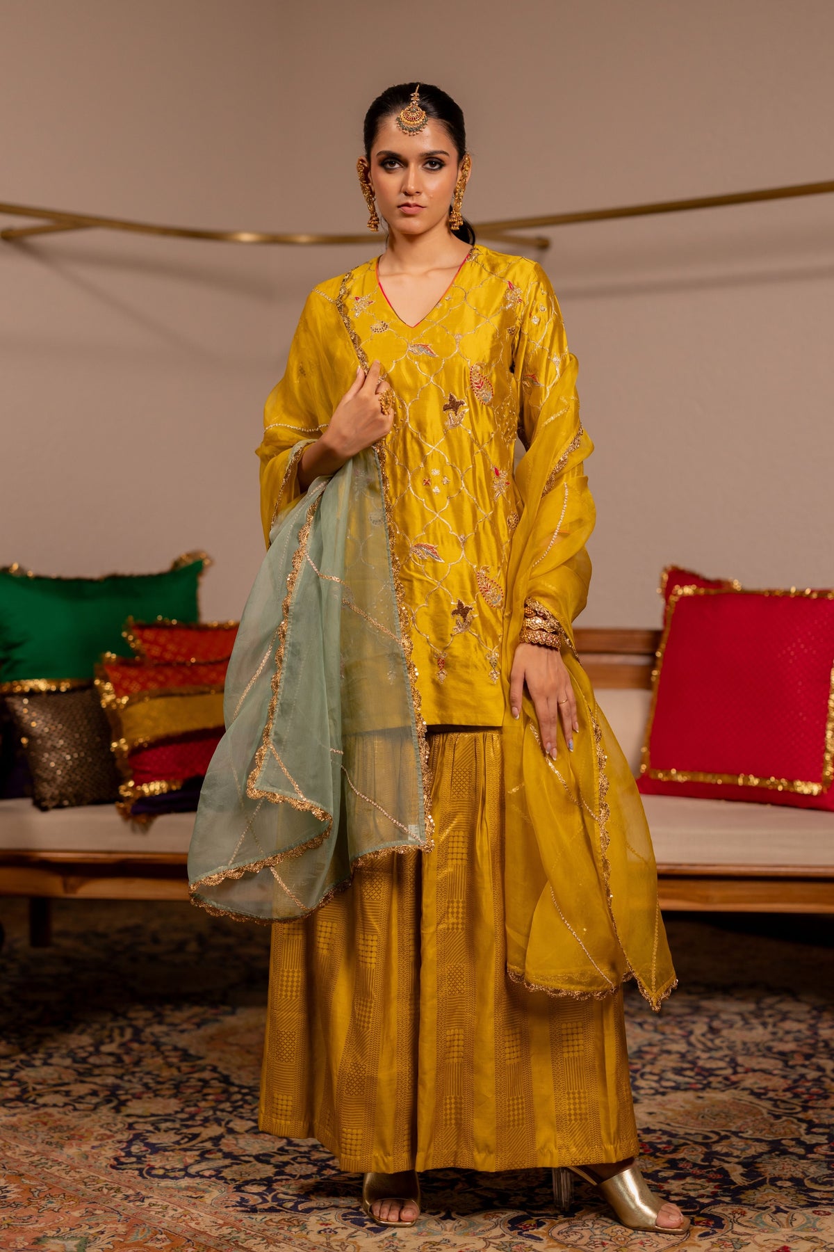 Dhanu Mustard Kurta Set