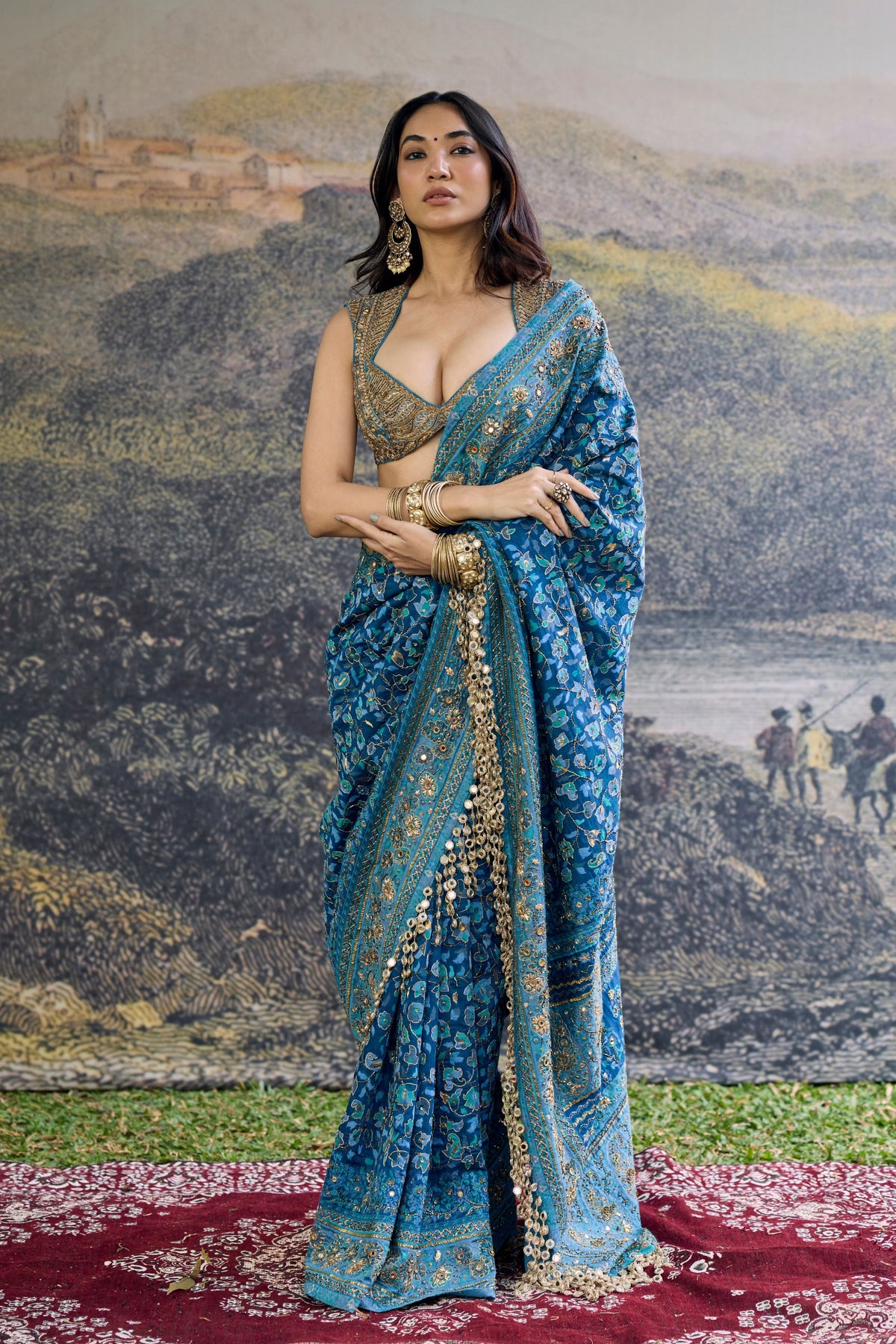Neelambari Saree Set