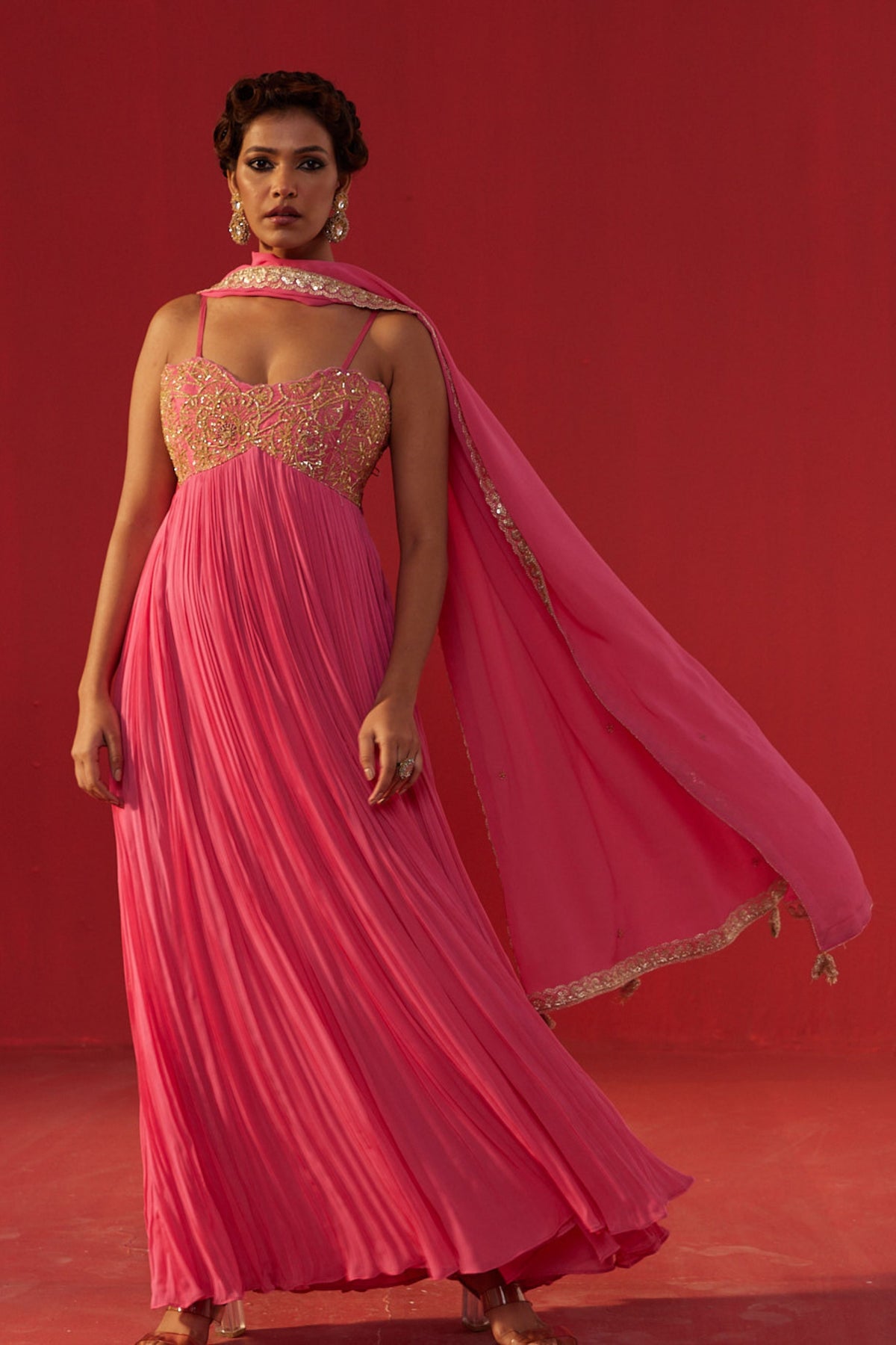 Hot Pink Anarkali
