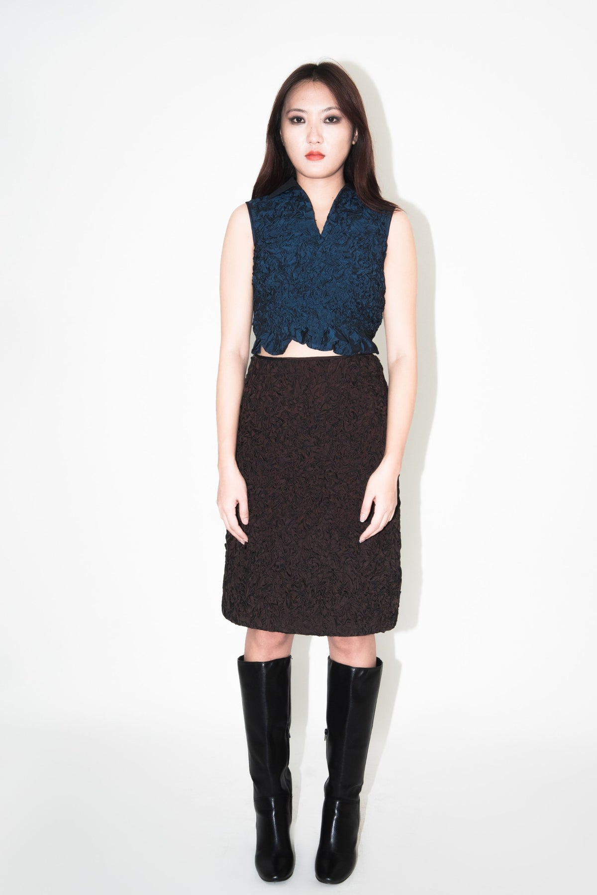 Crumple Textured Top