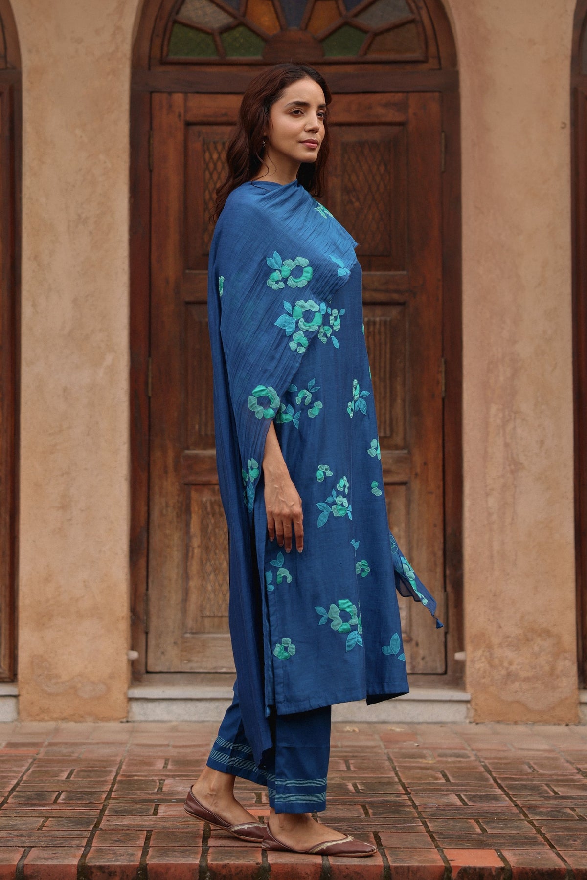 Indigo Bloom Kurta Set