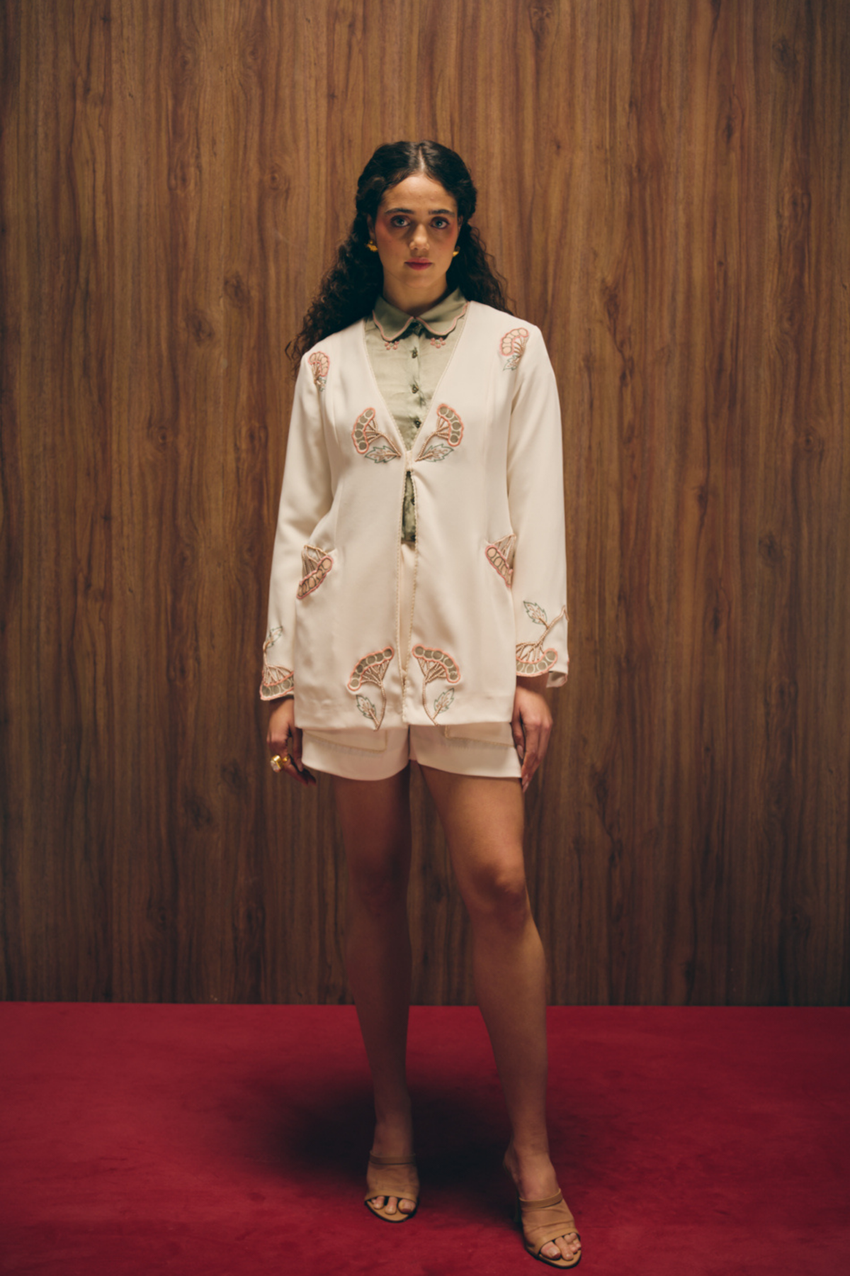 Muscadine Ensemble Shorts Jacket Set