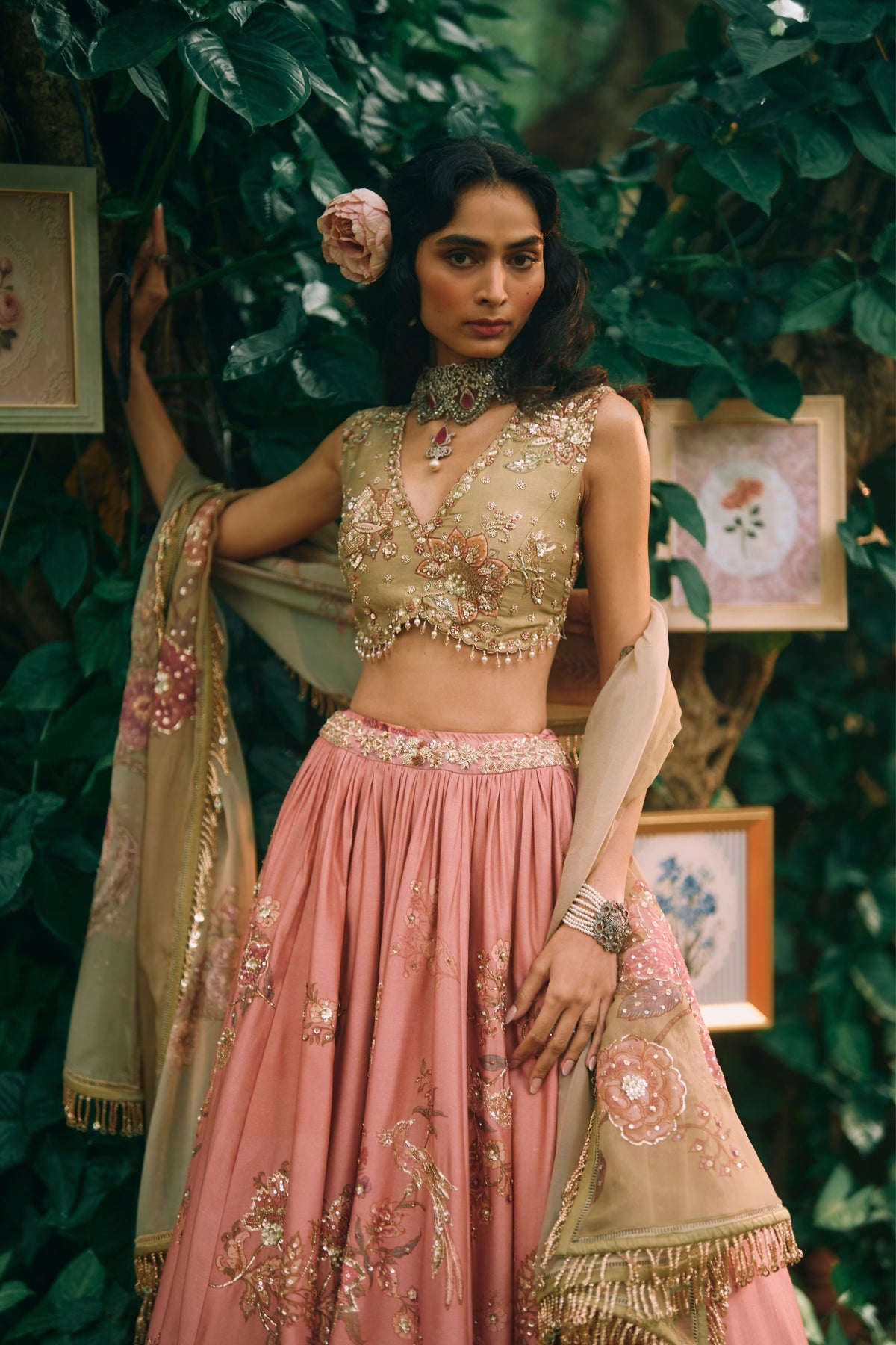Rosewood Lehenga Set