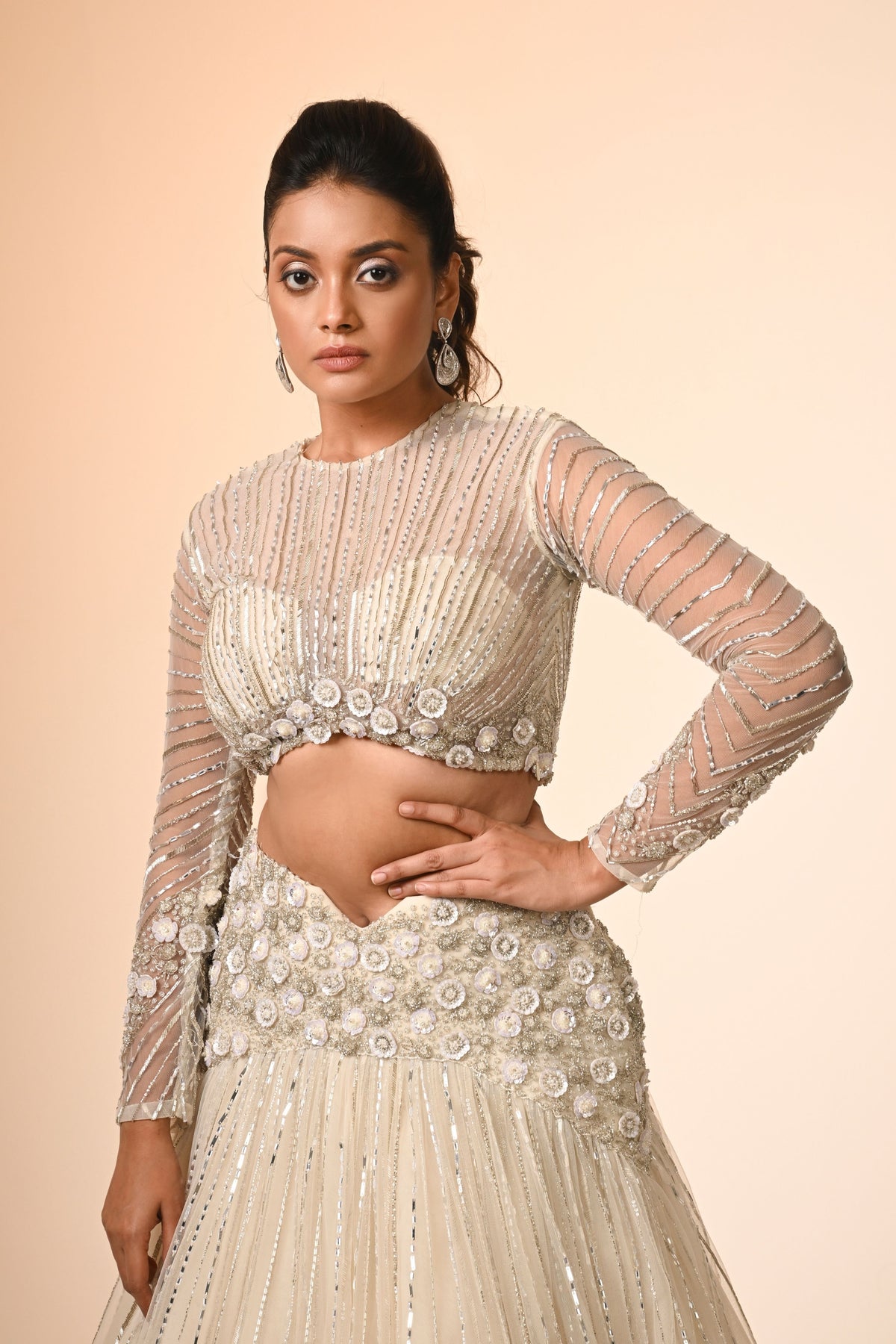 Floral Cascade Lehenga Set
