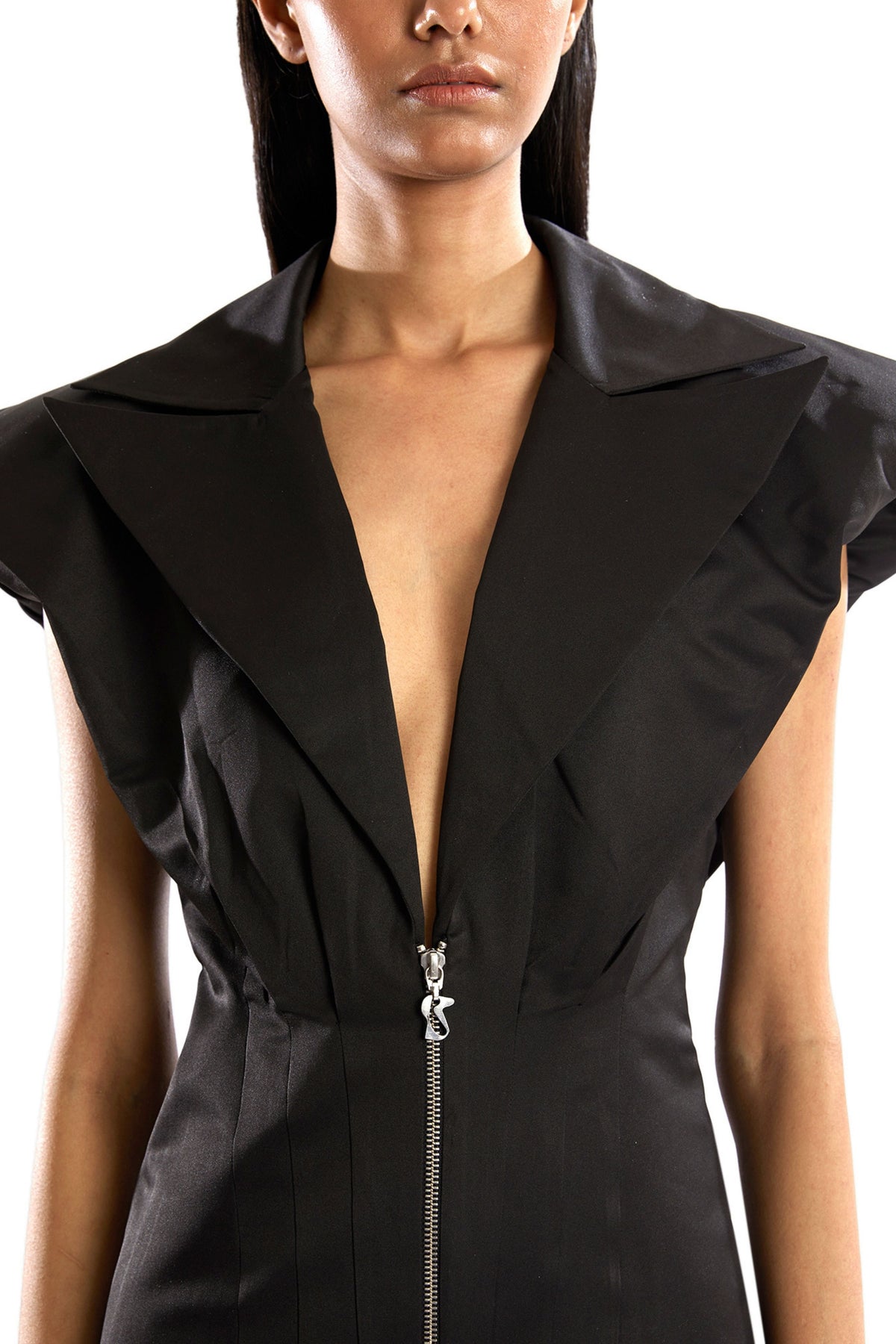 Power Shoulder Mini Dress