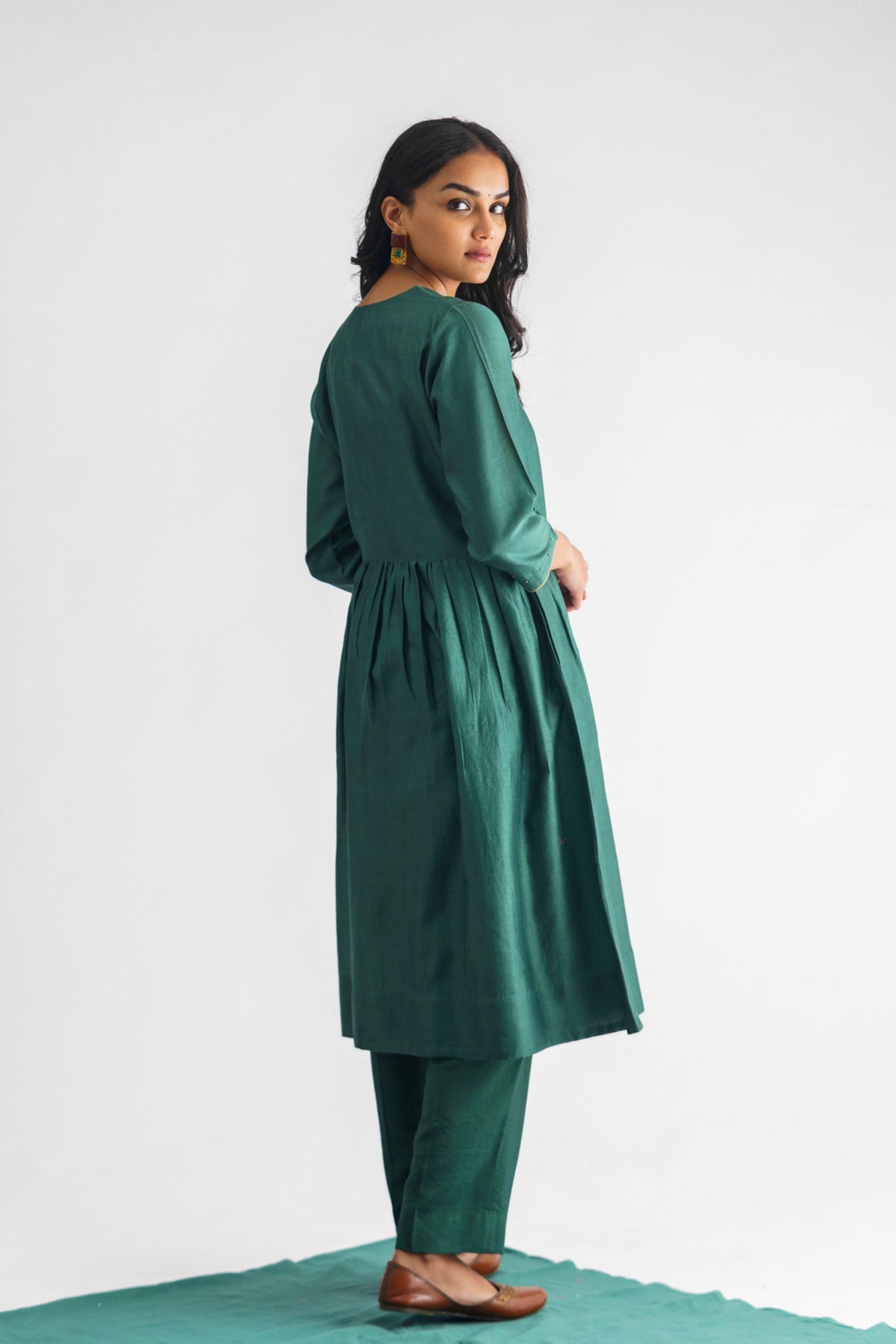 Beaded Chanderi Silk Kurta