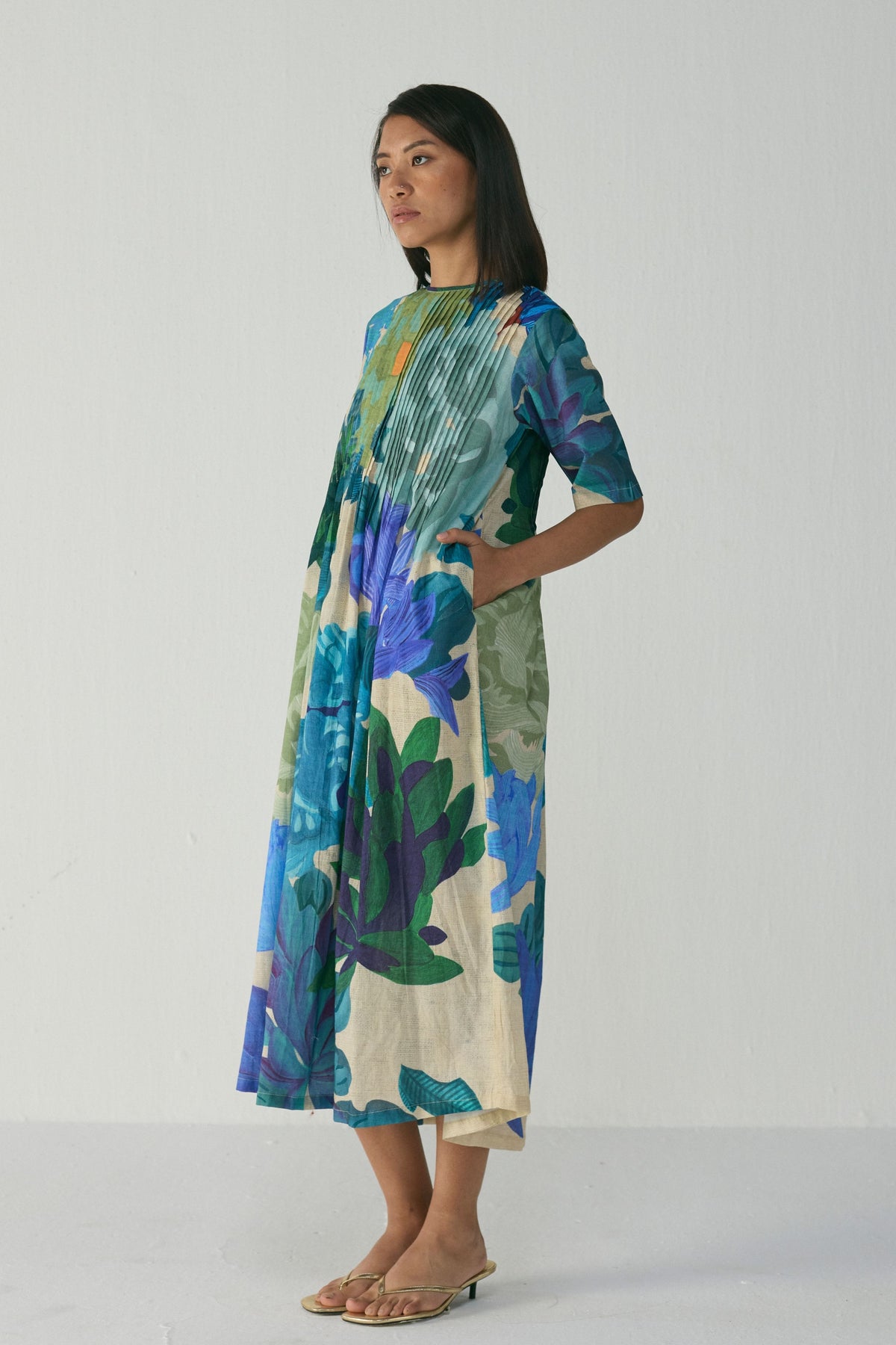 Garden Party Pintucks Dress