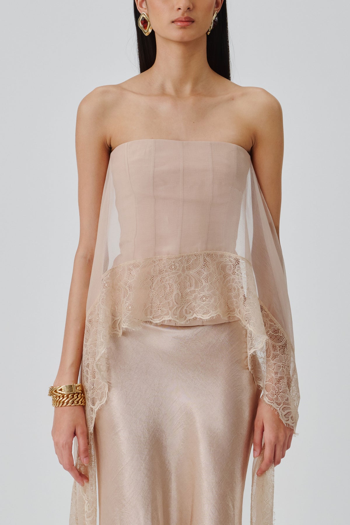 Soft Veil Corset Top