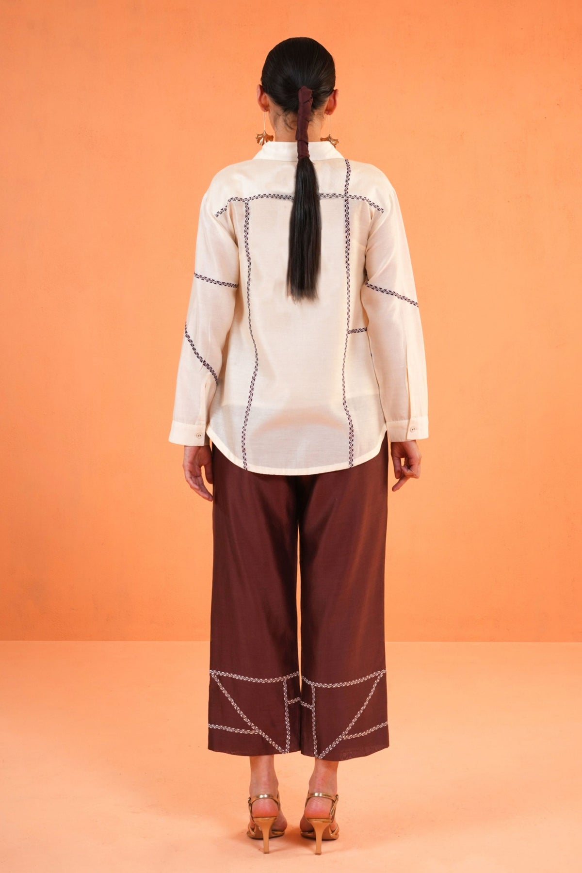 Brown Mosaic Shirt