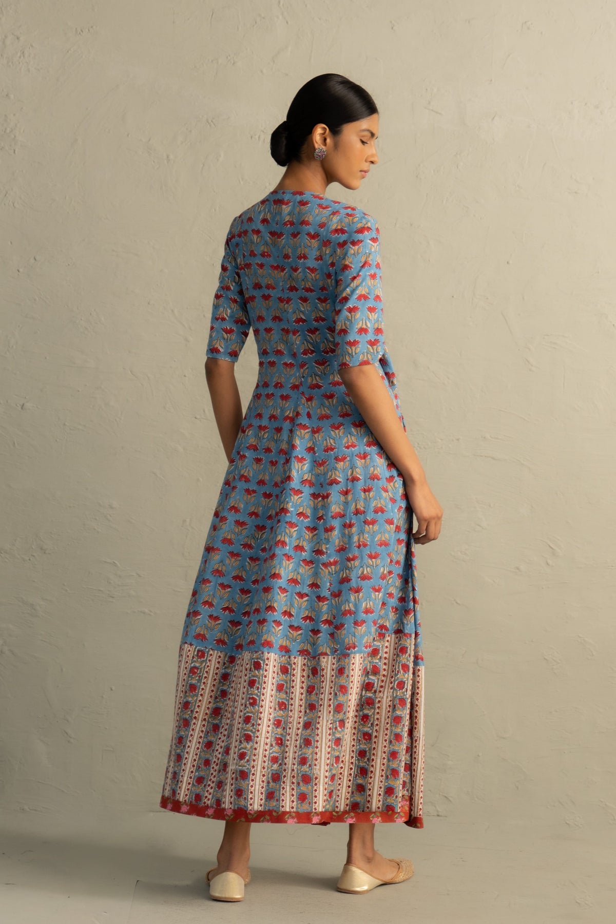Blue Wrap Around Dress