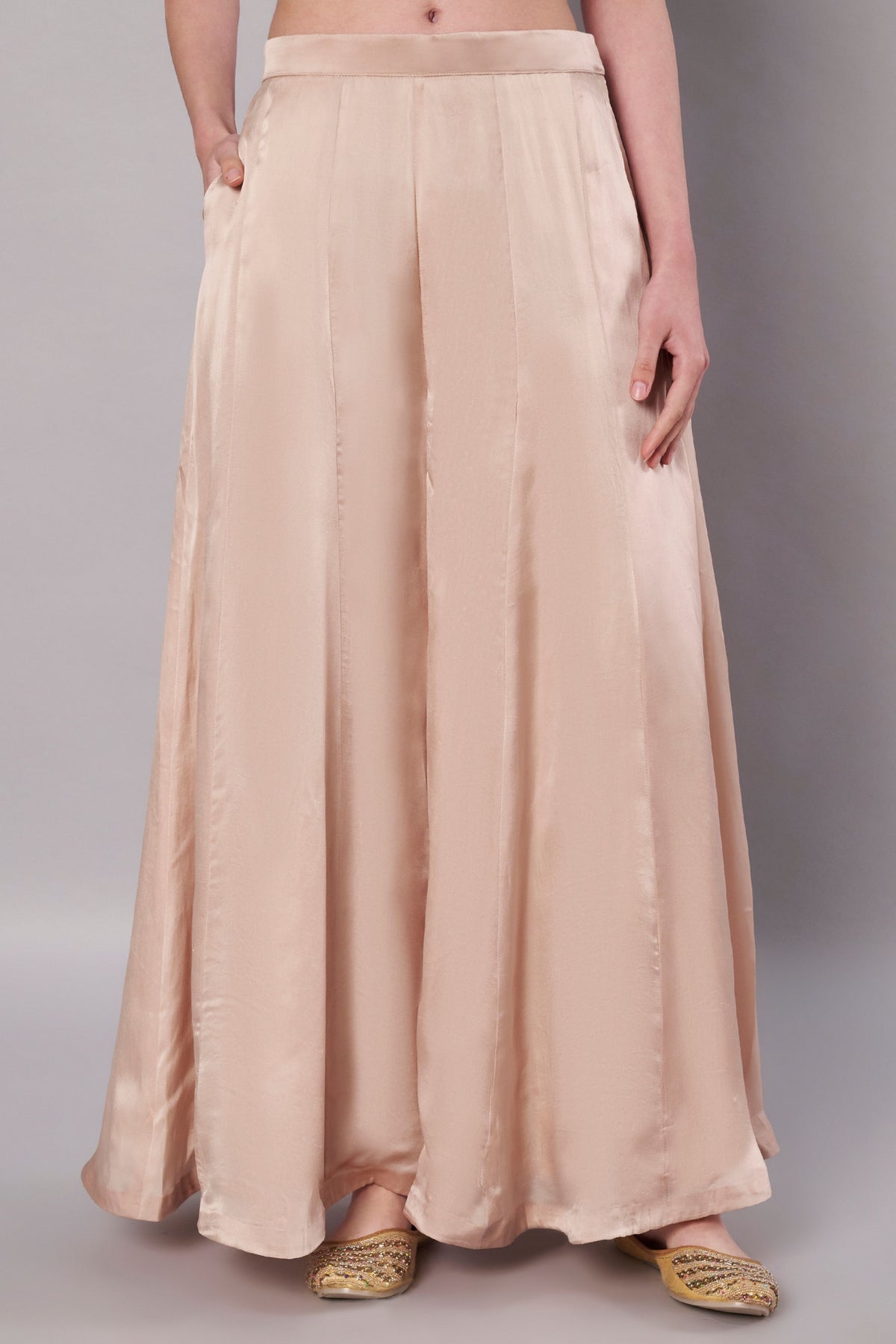 Florale Halter Champagne Suit Set