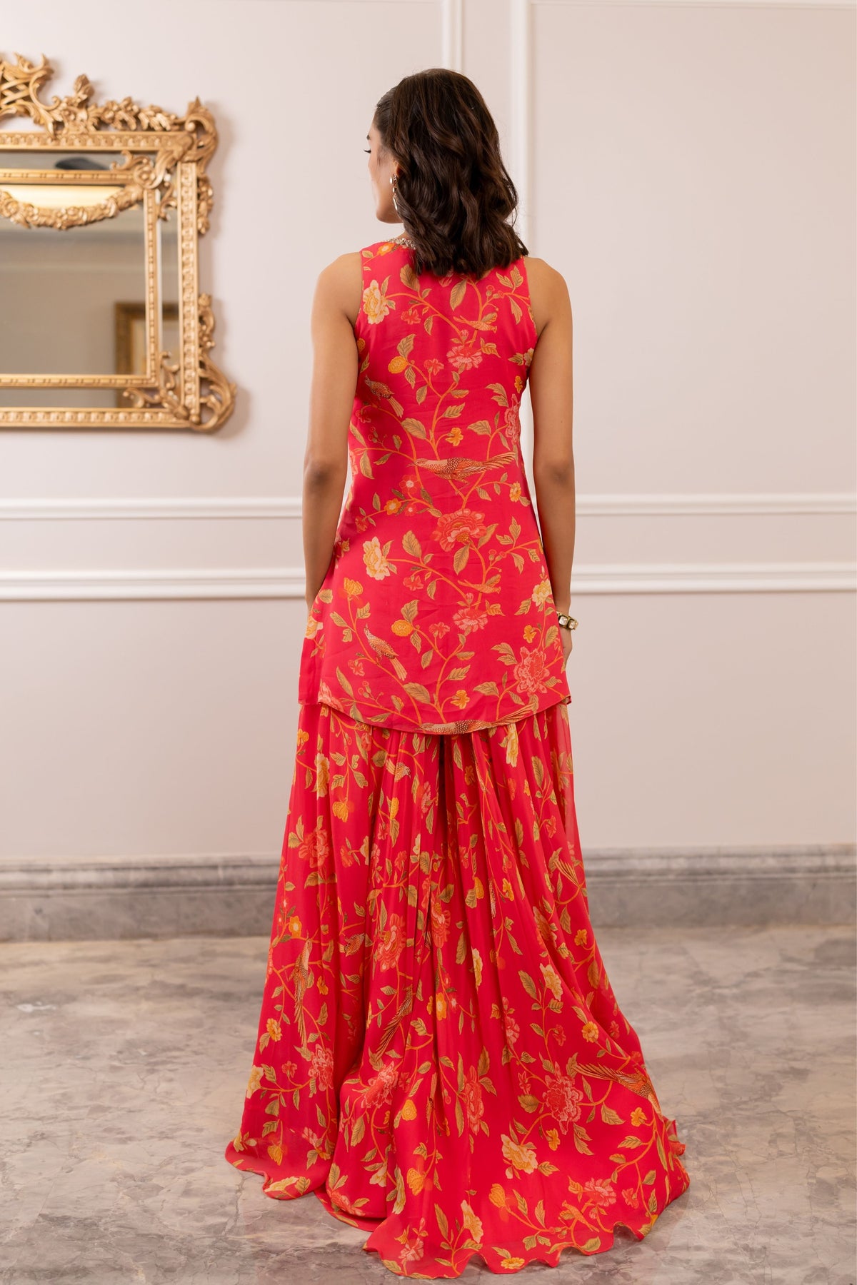 Missy Peony Pink Sharara Set