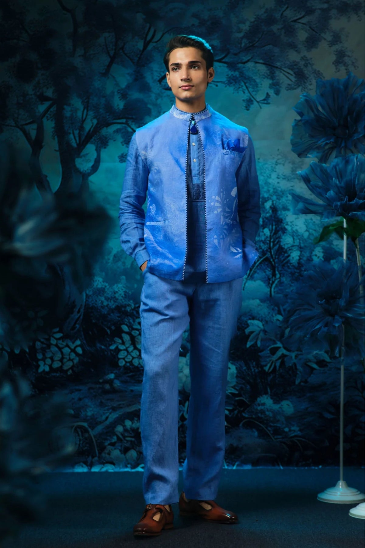 Sapphire Statement Waistcoat Set