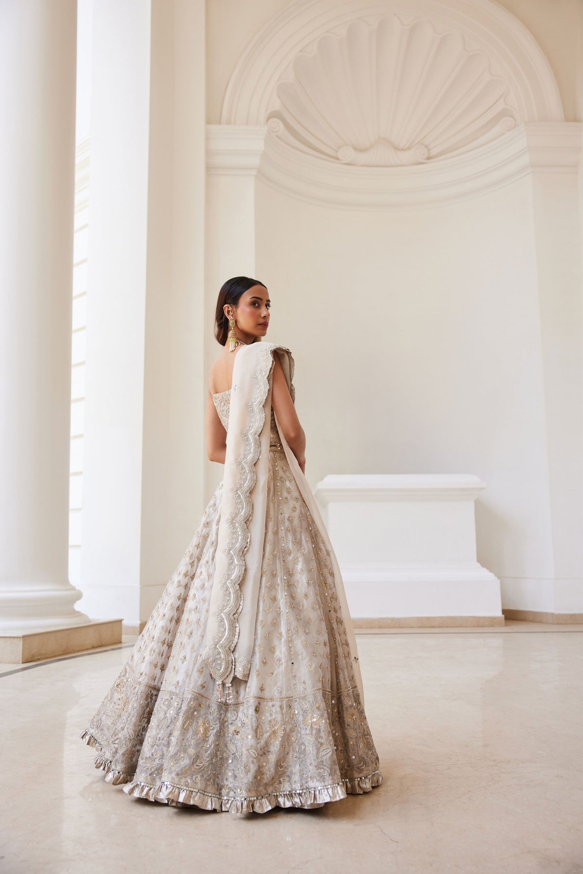 Tissue Lehenga Set