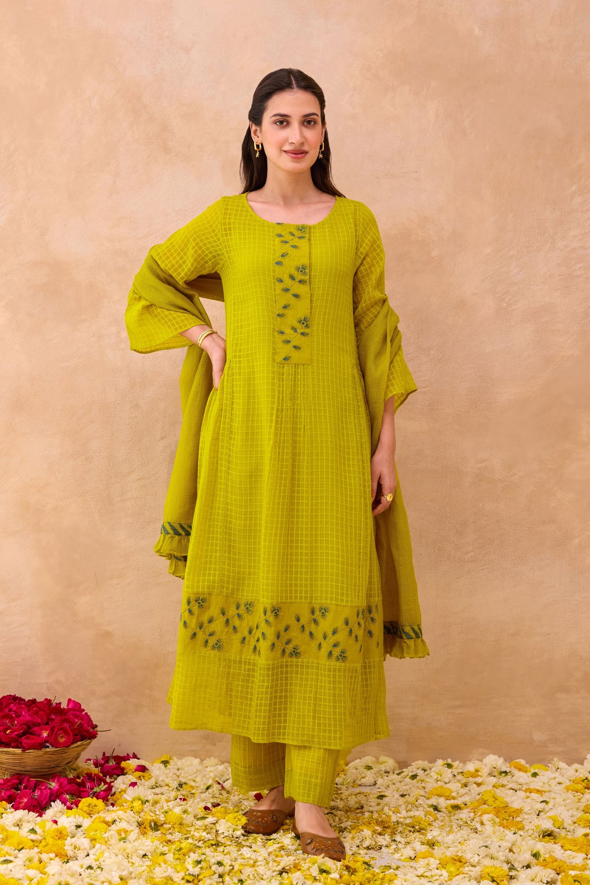 Amber Bloom Kurta Set