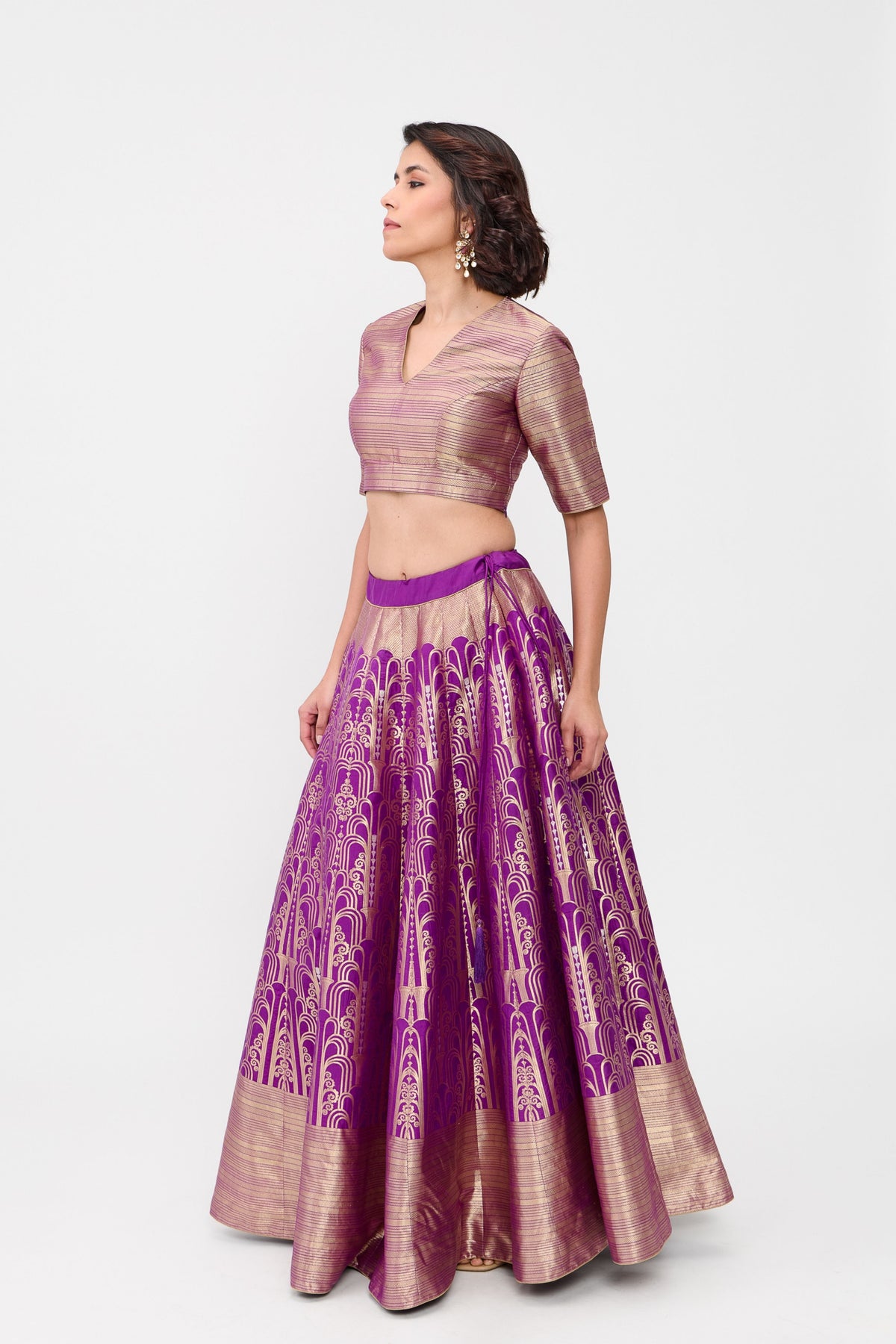 Purple Aatishi Lehenga Set