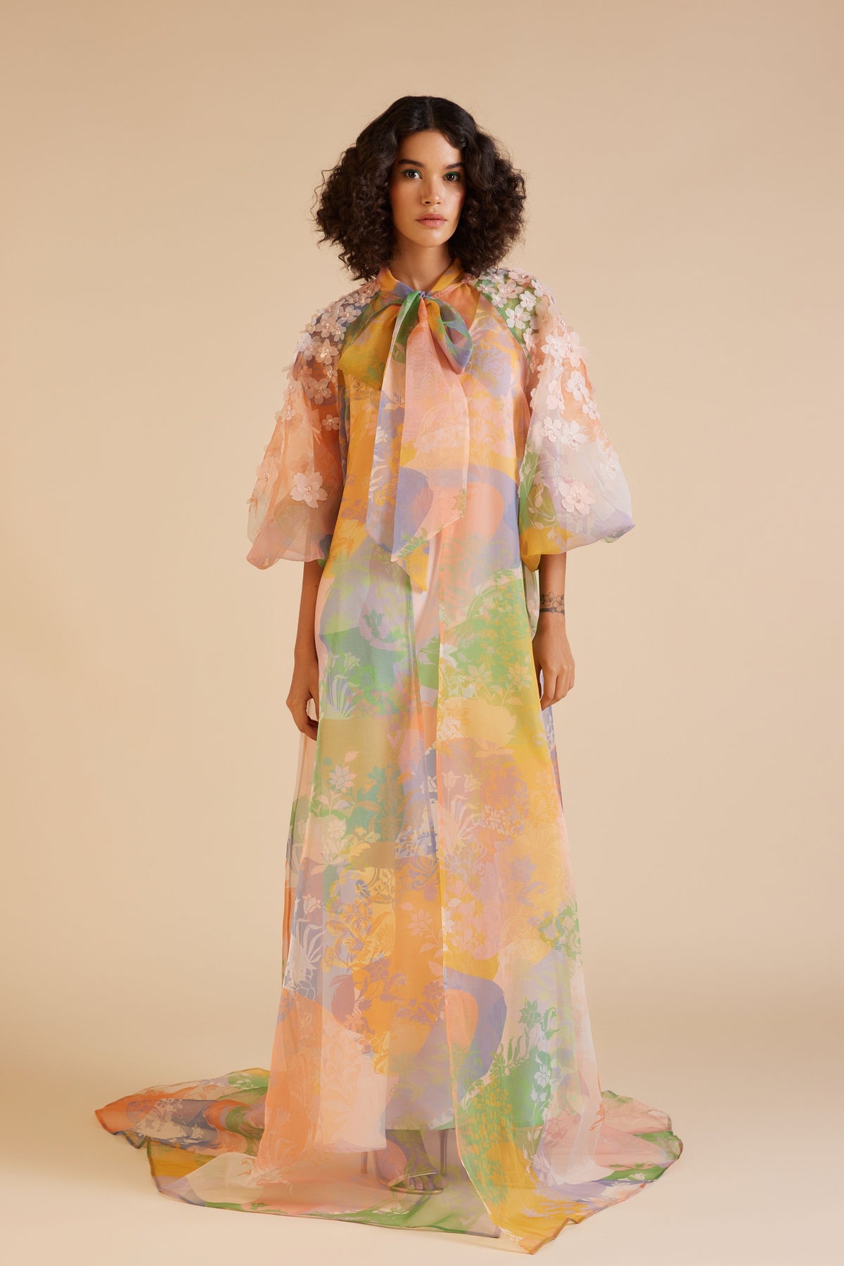 Cusp Semi-Sheer Cape Set