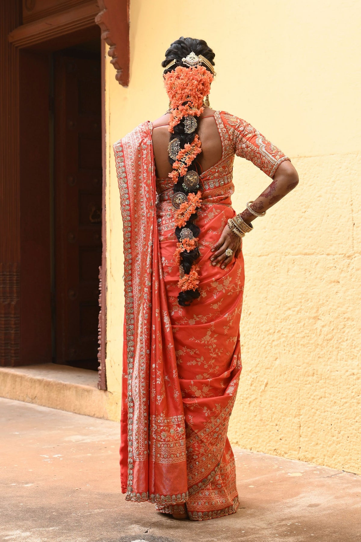 Shringar Orange Saree
